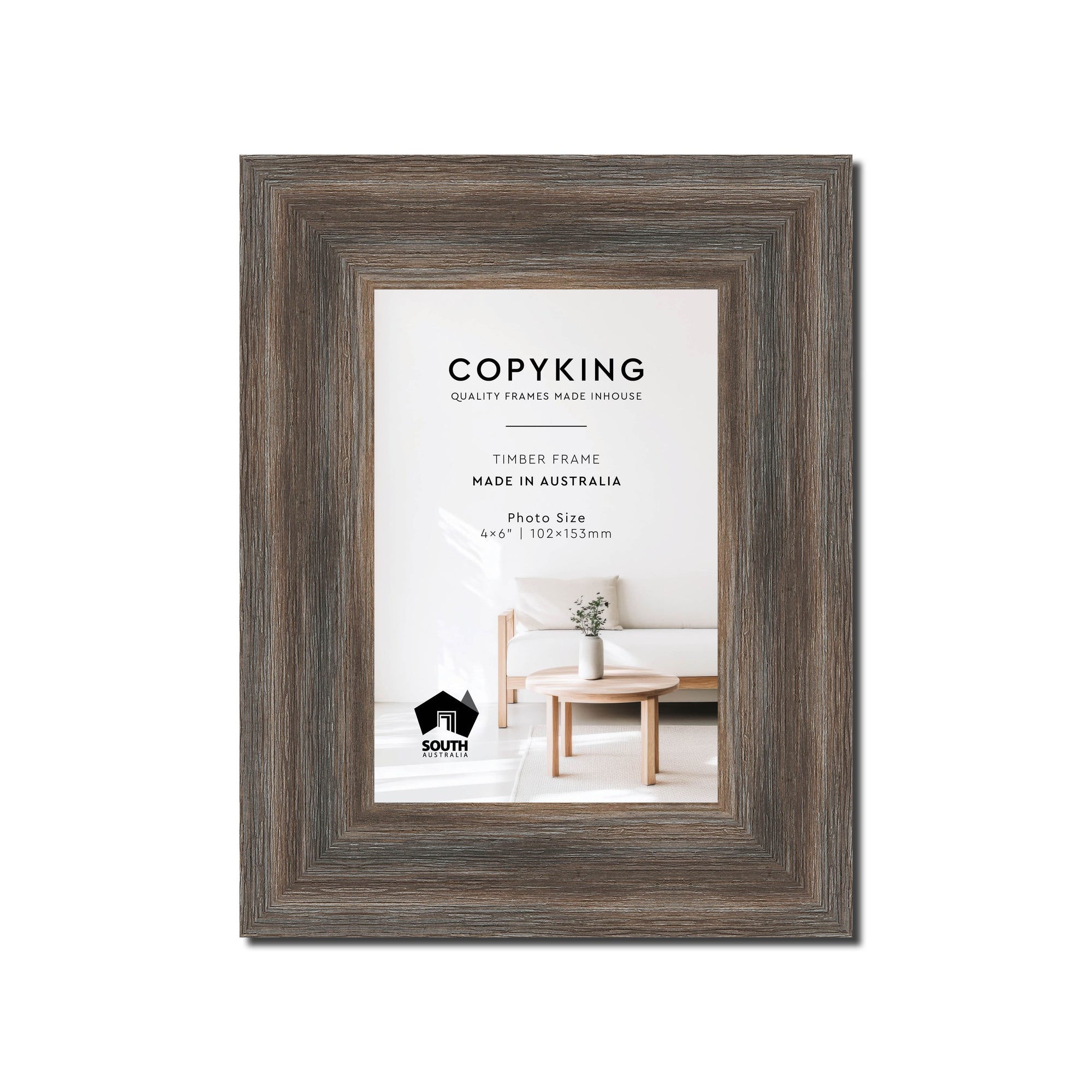 Homestead Brown 40mm Wood Photo Frame - 4" x 6" (102mm x 153mm)
