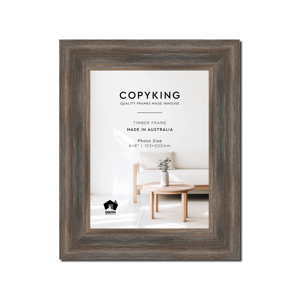 Homestead Brown 40mm Wood Photo Frame - 6" x 8" (153mm x 203mm)
