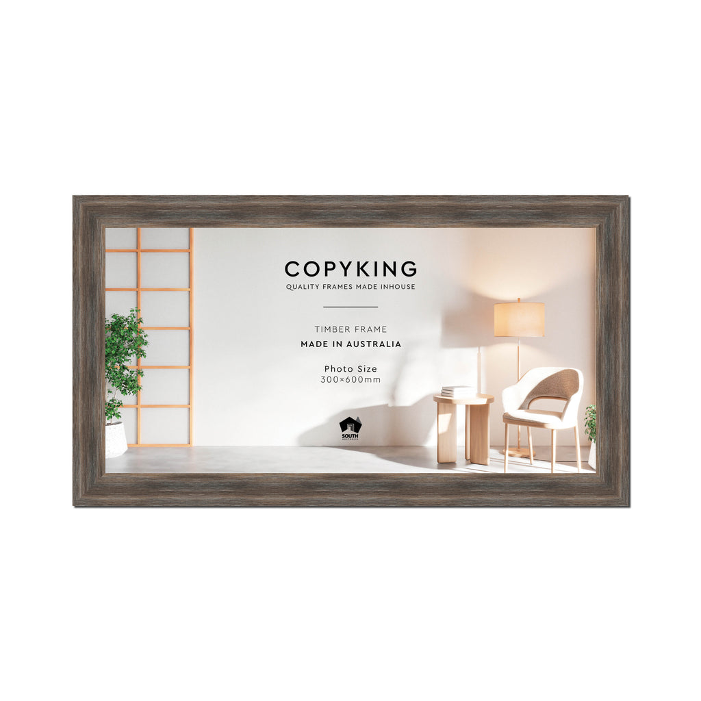 Homestead Brown 40mm Wood Panoramic Photo Frame - 30cm x 60cm