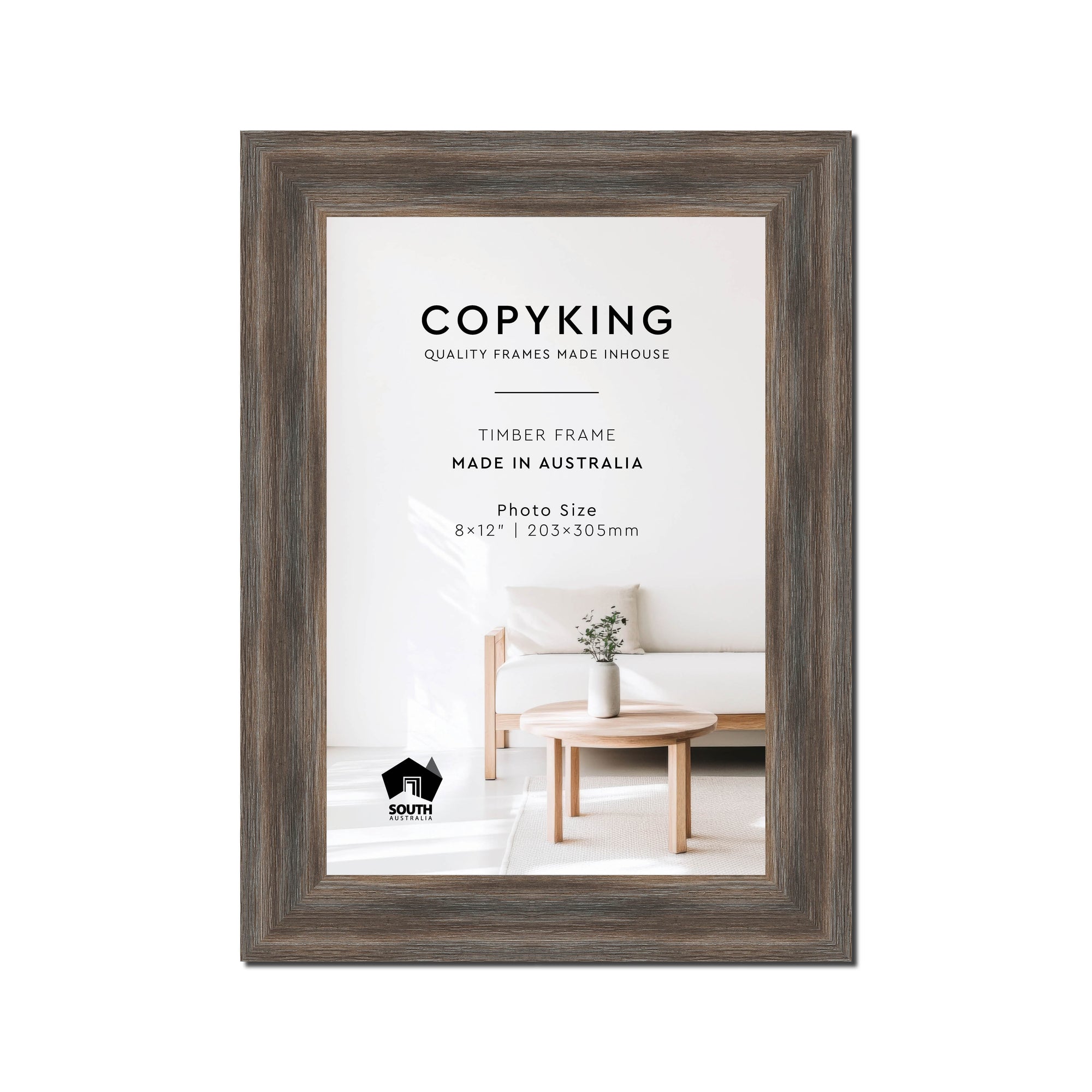 Homestead Brown 40mm Wood Photo Frame - 8" x 12" (203mm x 305mm)