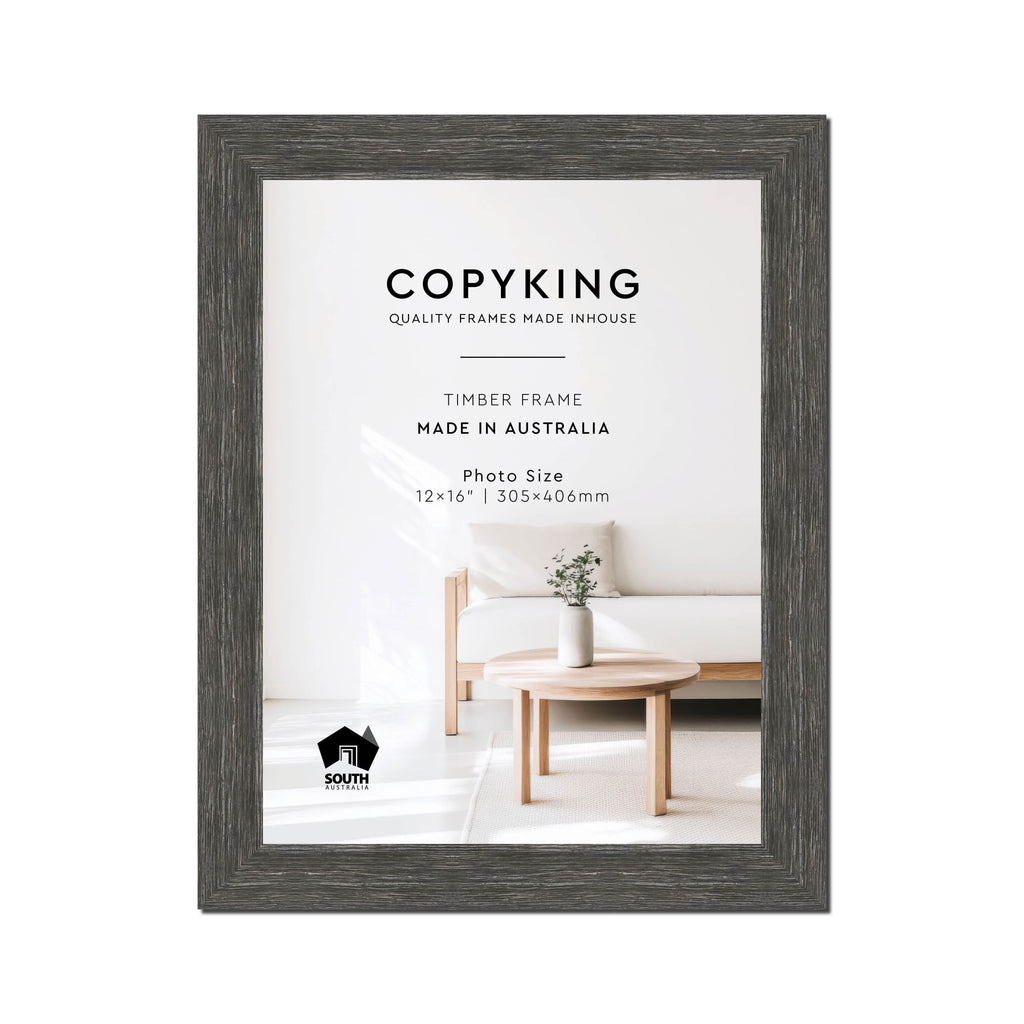 Homestead Dark Grey 40mm Wood Photo Frame - 12" x 16" (305mm x 406mm)