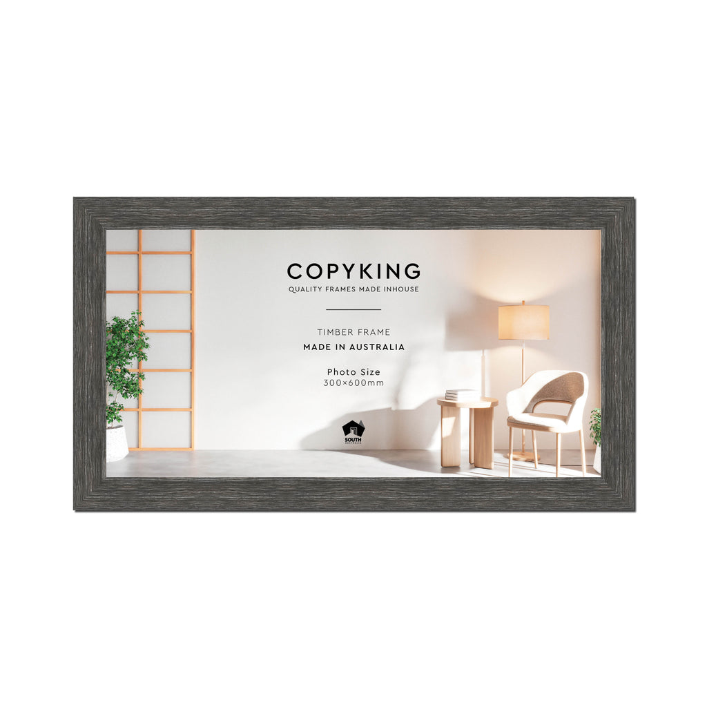 Homestead Dark Grey 40mm Wood Panoramic Photo Frame - 30cm x 60cm