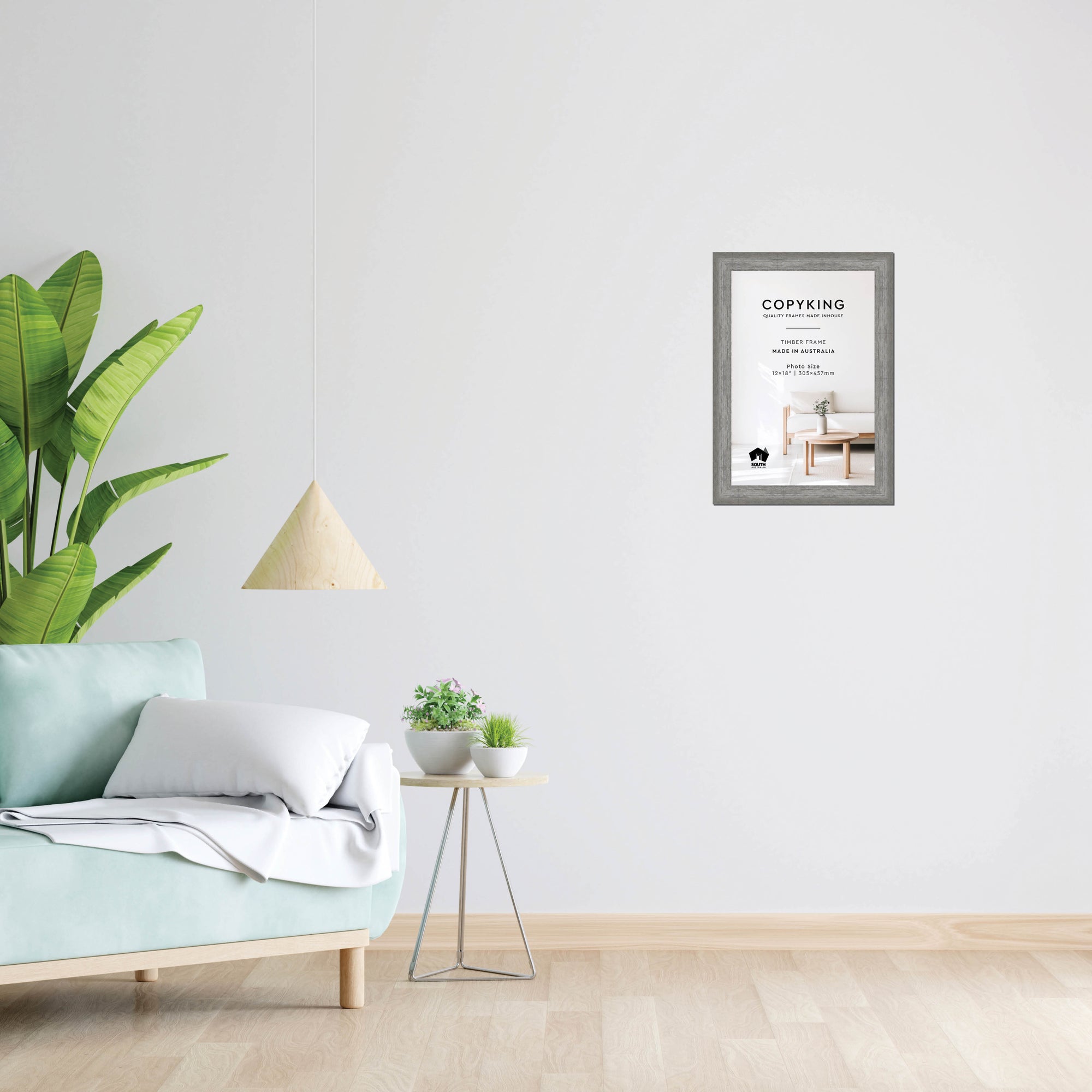 Homestead Light Grey 40mm Wood Photo Frame - 12" x 18" (305mm x 457mm)