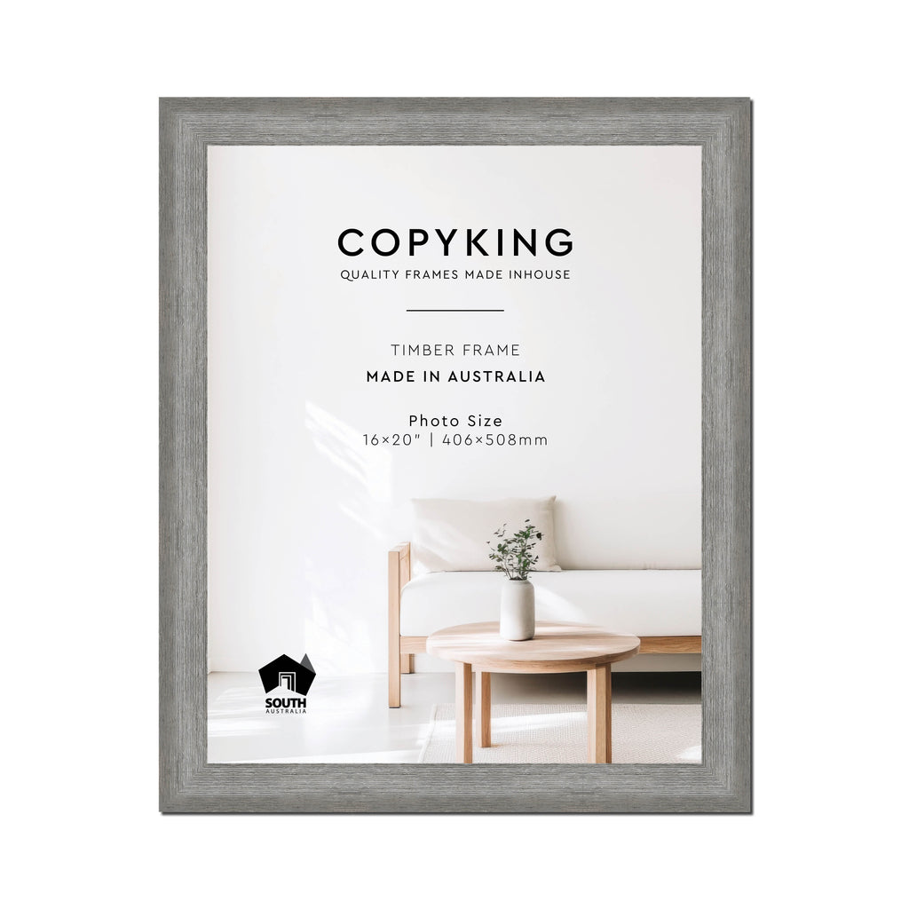 Homestead Light Grey 40mm Wood Photo Frame - 16" x 20" (406mm x 508mm)