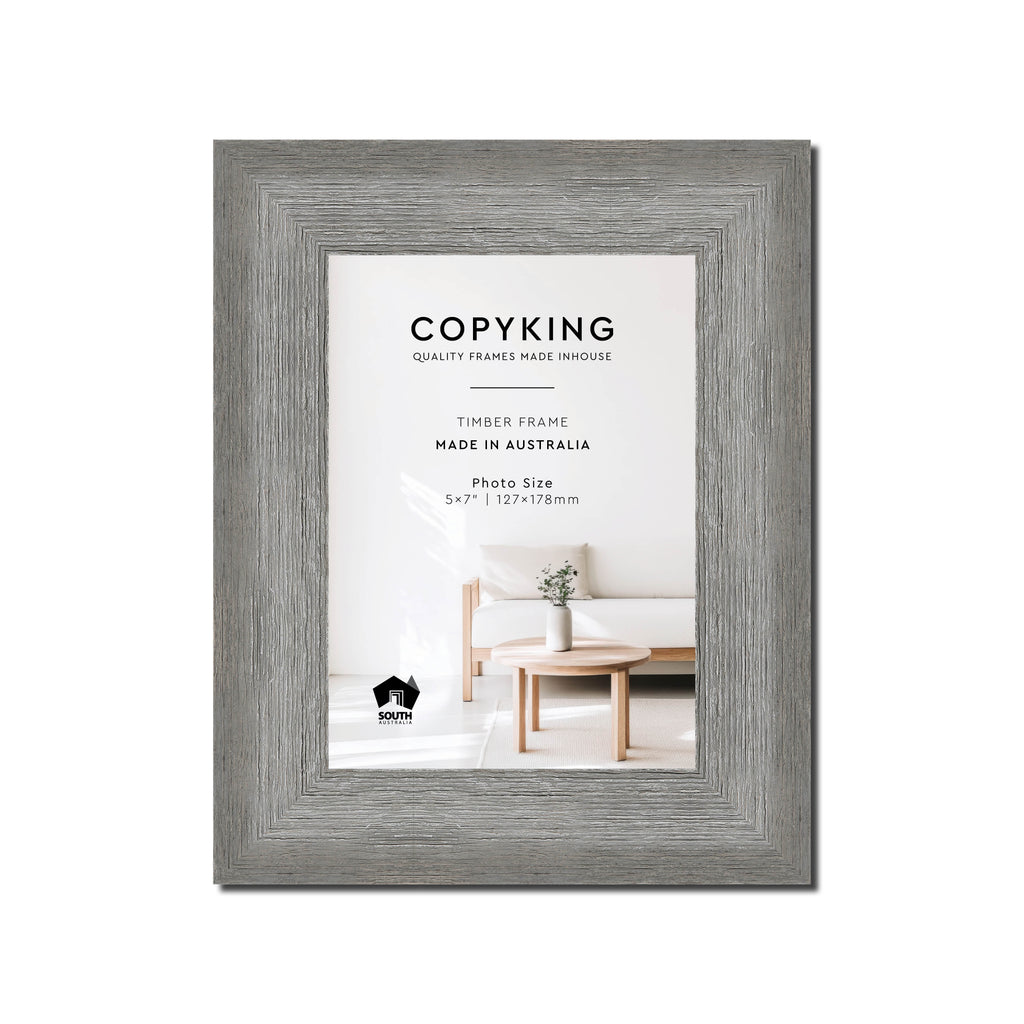 Homestead Light Grey 40mm Wood Photo Frame - 5" x 7" (127mm x 178mm)