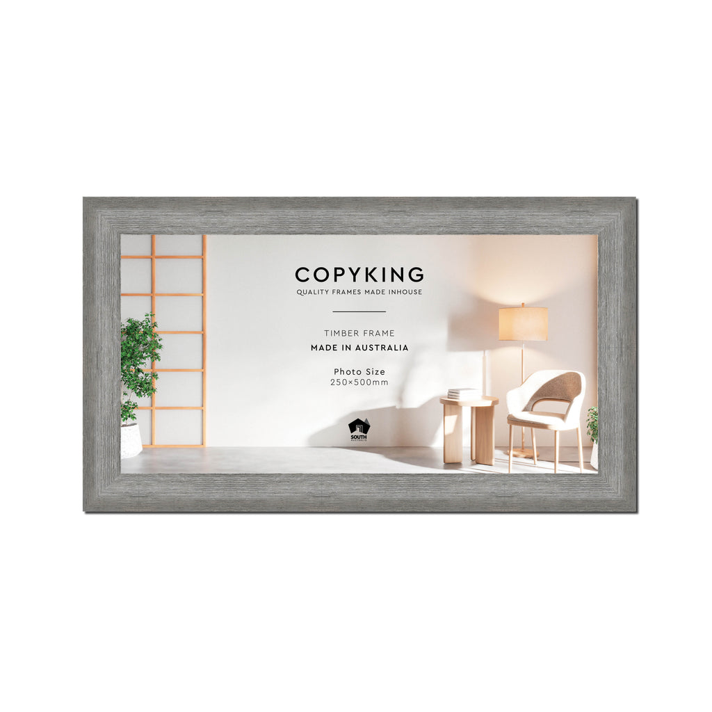 Homestead Light Grey 40mm Wood Panoramic Photo Frame - 25cm x 50cm