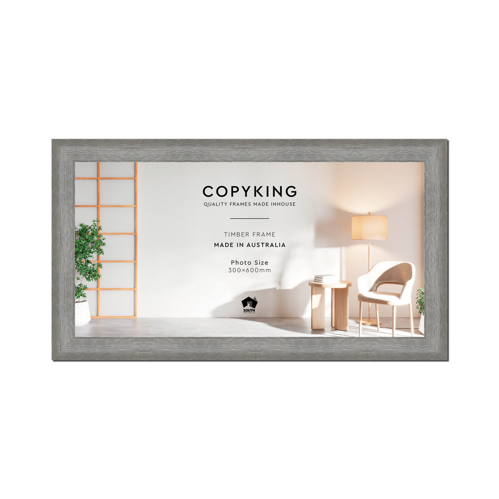 Homestead Light Grey 40mm Wood Panoramic Photo Frame - 30cm x 60cm