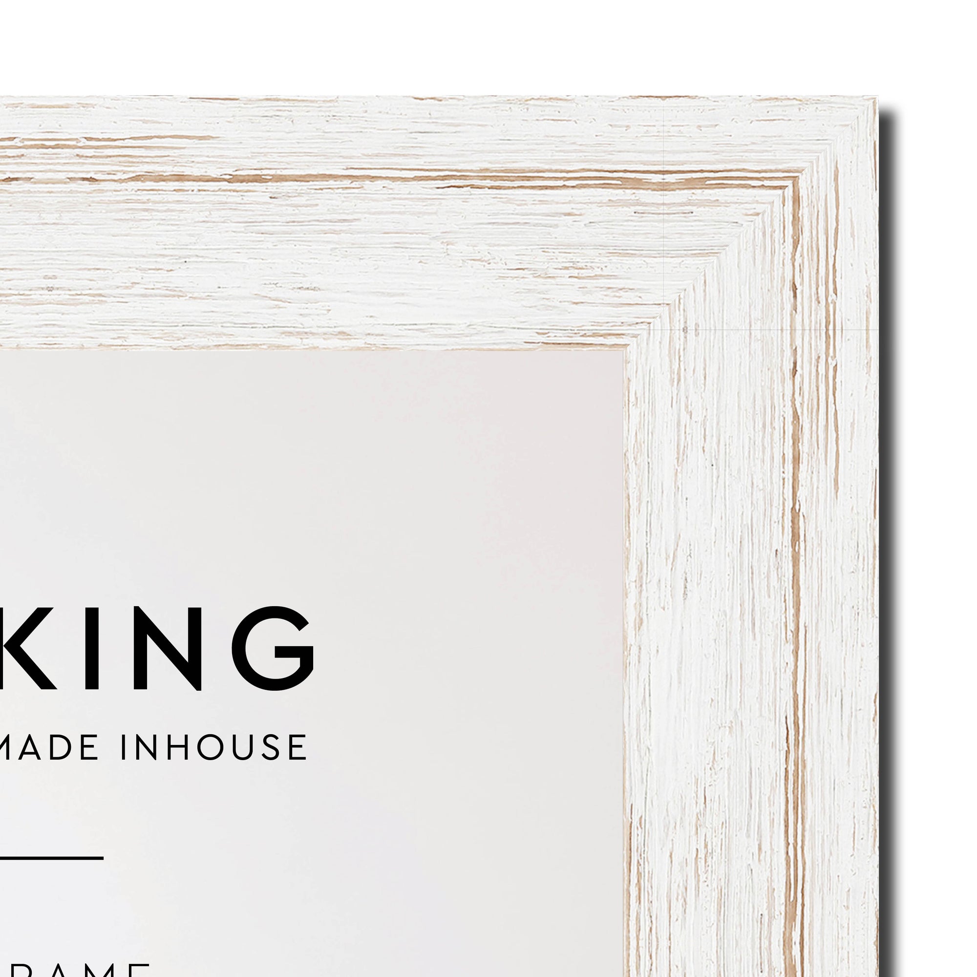 Homestead White 40mm Wood Panoramic Photo Frame - 60cm x 120cm