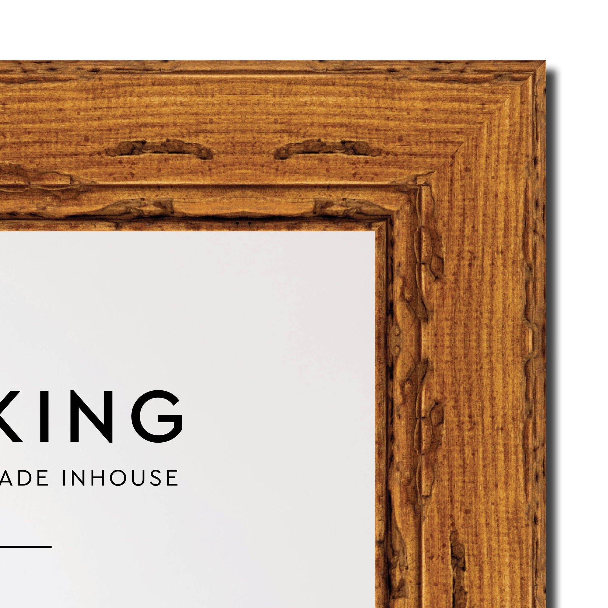Light Walnut 43mm Wood Photo Frame - 30" x 40" (762mm x 1016mm)