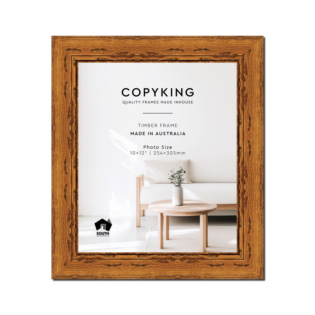 Light Walnut 43mm Wood Photo Frame - 10" x 12" (254mm x 305mm)