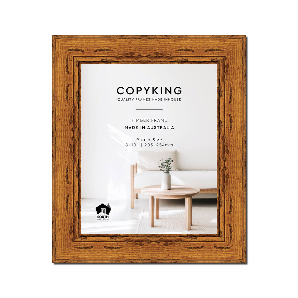 Light Walnut 43mm Wood Photo Frame - 8" x 10" (203mm x 254mm)