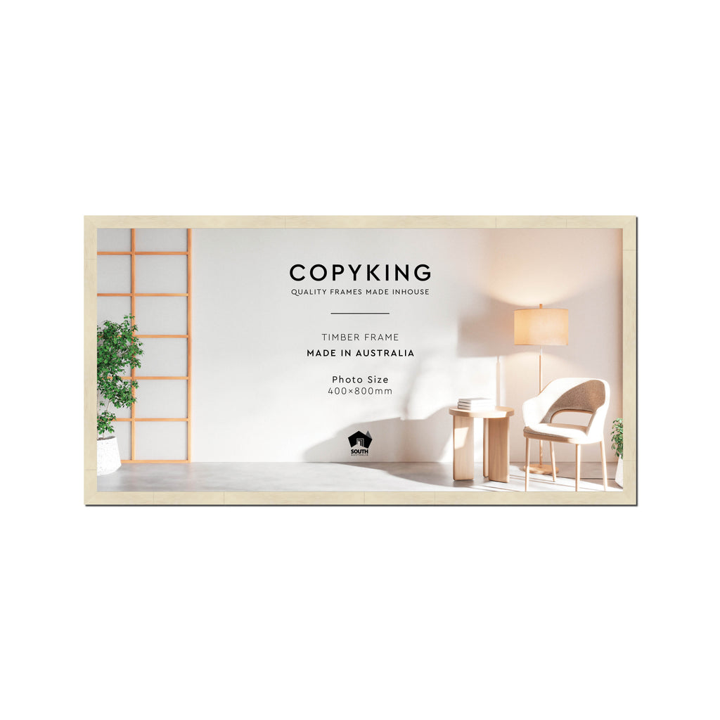 Lime Wash 20mm Wood Panoramic Photo Frame - 40cm x 80cm