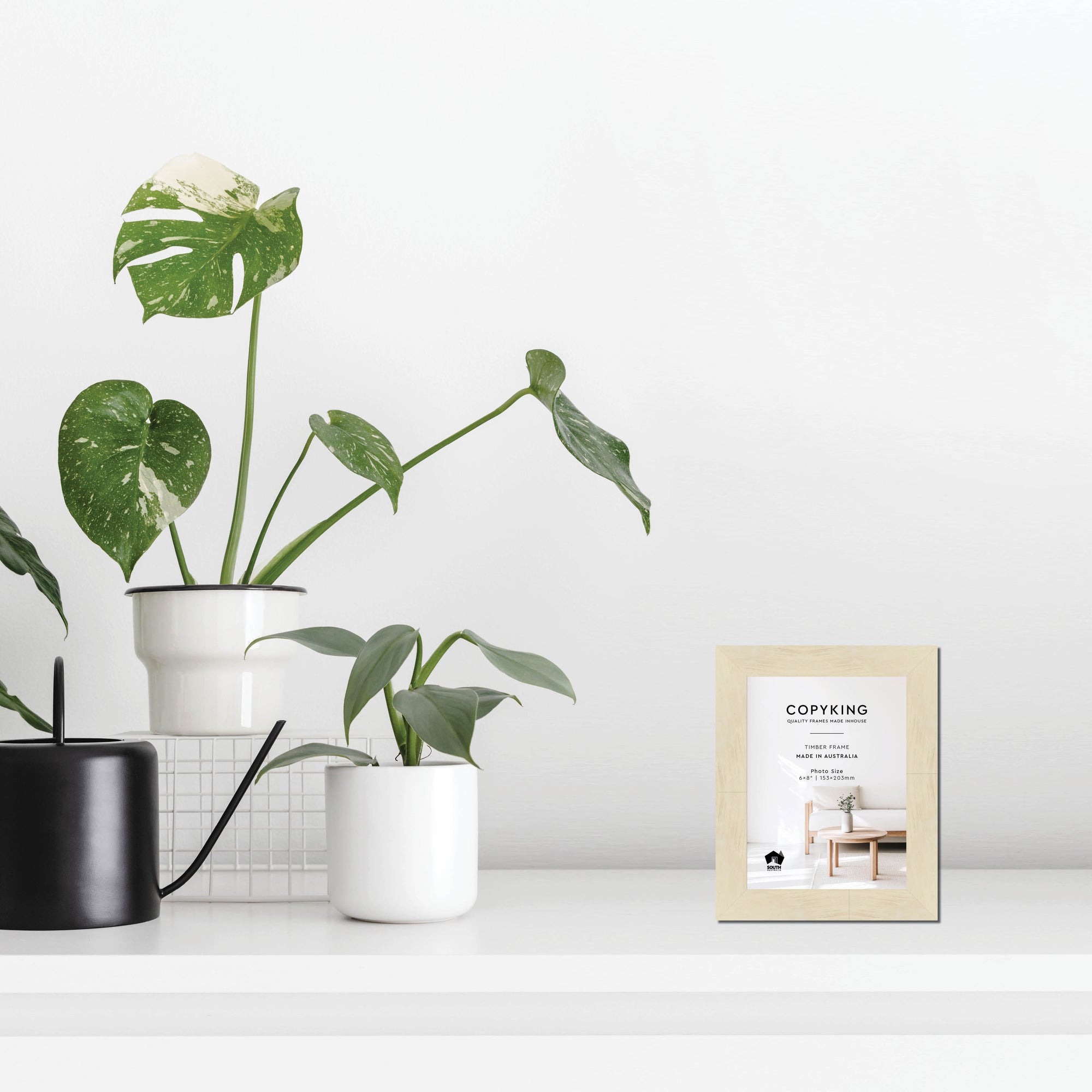 Lime Wash 30mm Wood Photo Frame - 6" x 8" (153mm x 203mm)