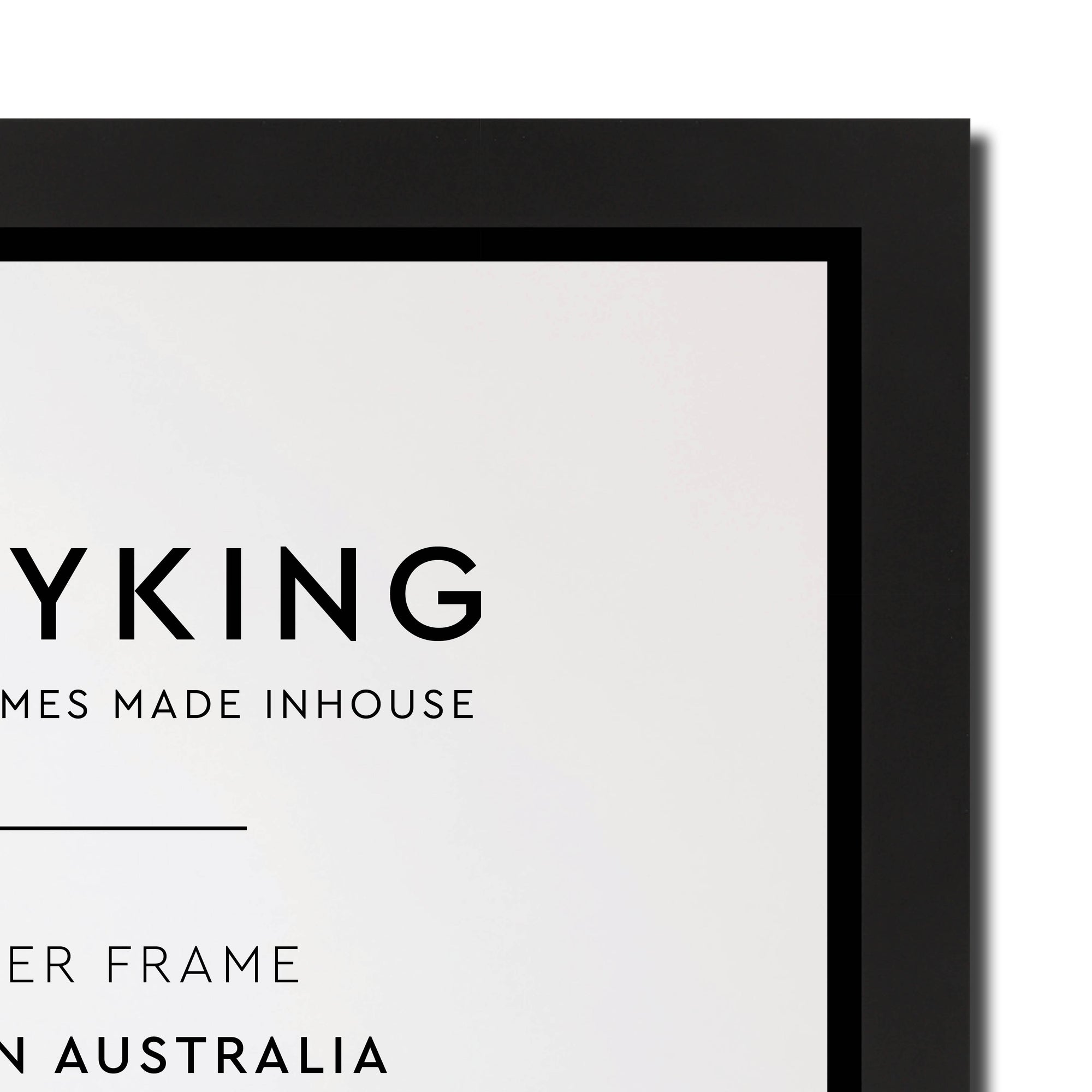 Manhattan Black 20mm Wood Panoramic Photo Frame - 60cm x 120cm