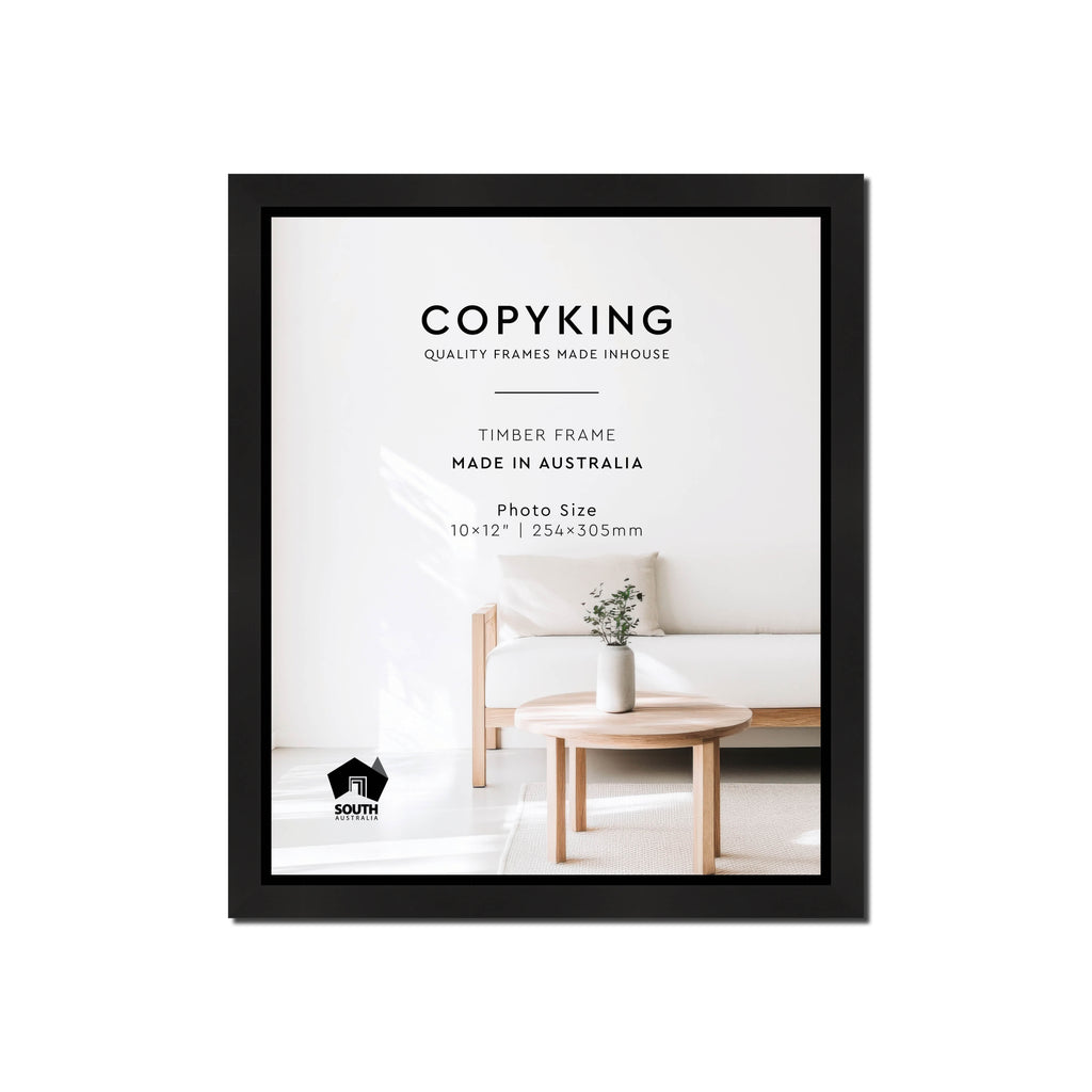 Manhattan Black 20mm Wood Photo Frame - 10" x 12" (254mm x 305mm)