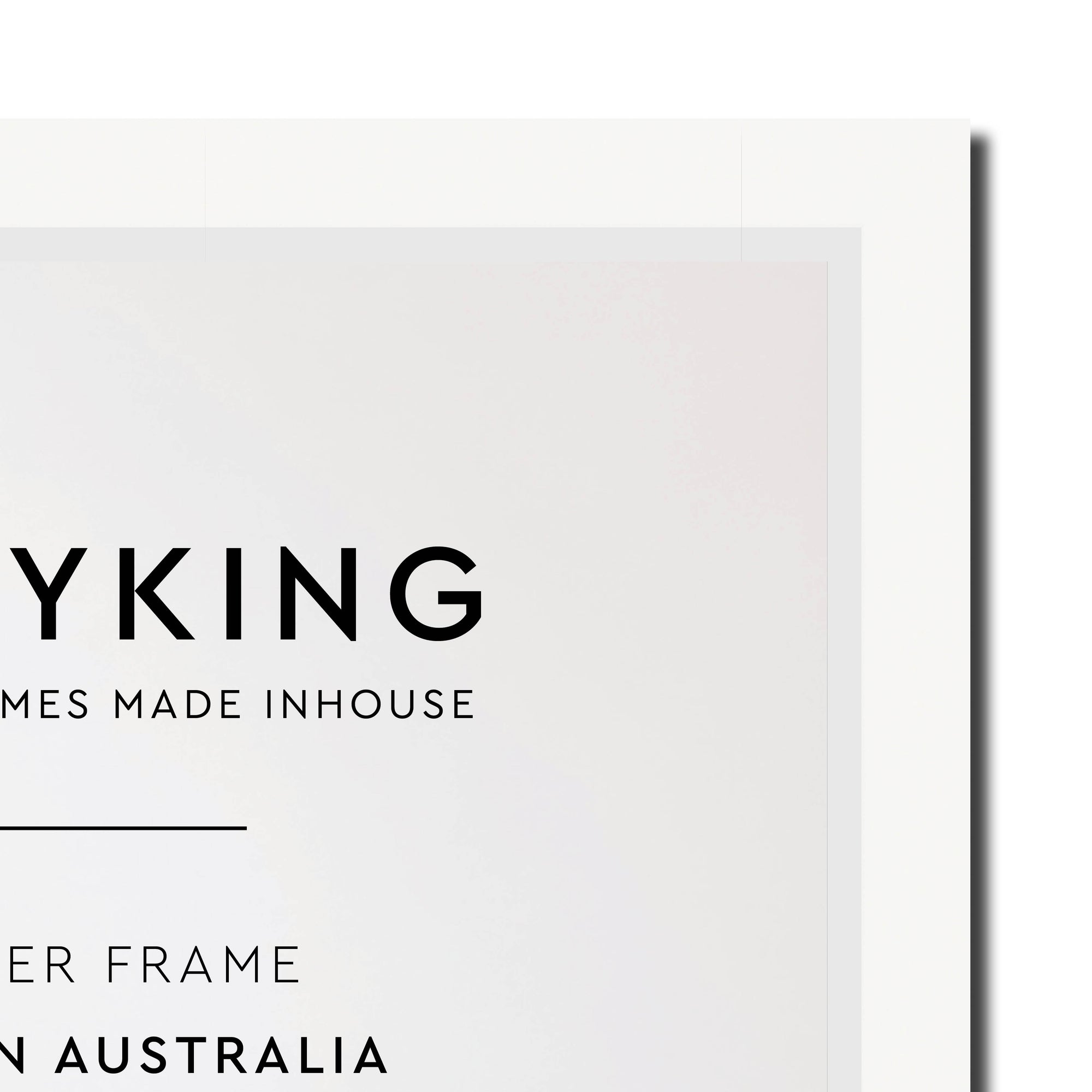 Manhattan White 20mm Wood Poster Frame - A1 (594mm x 840mm)