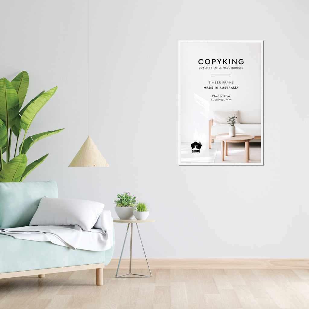 Manhattan White 20mm Wood Poster Frame - 60cm x 90cm