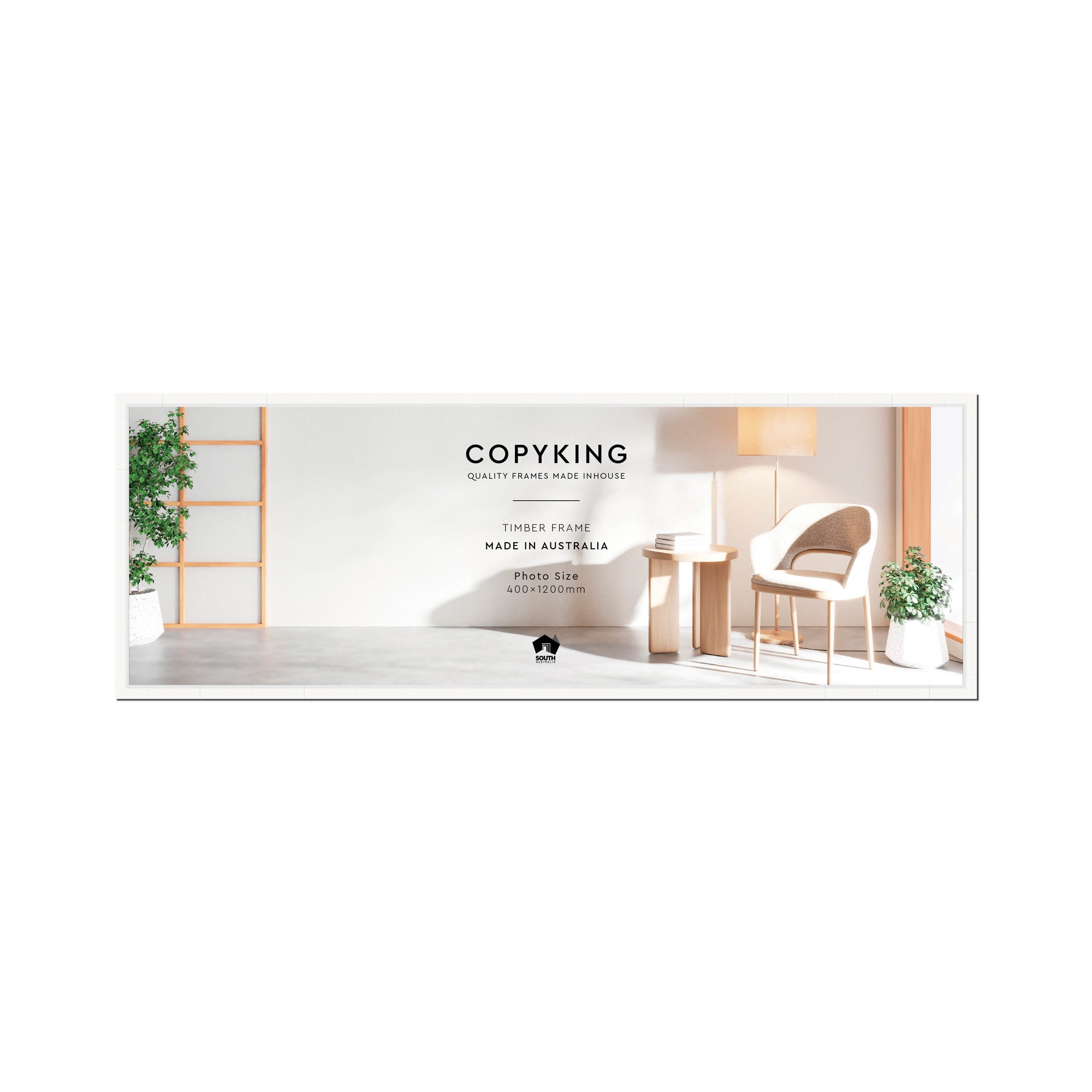 Manhattan White 20mm Wood Panoramic Photo Frame - 40cm x 120cm
