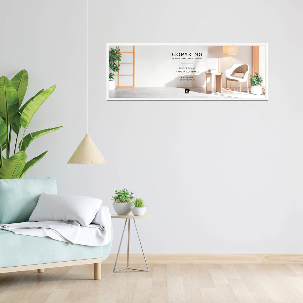 Manhattan White 20mm Wood Panoramic Photo Frame - 40cm x 120cm