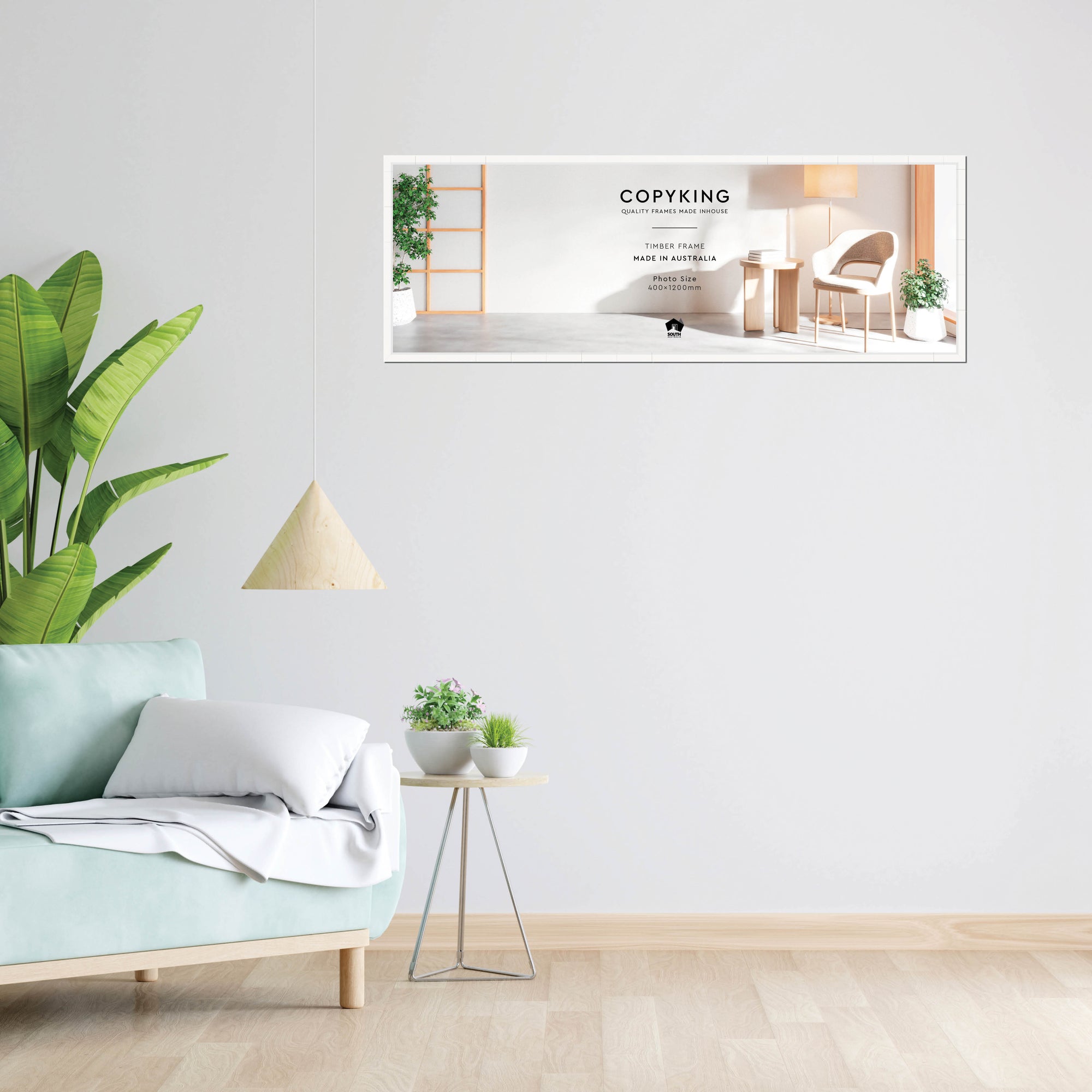 Manhattan White 20mm Wood Panoramic Photo Frame - 40cm x 120cm