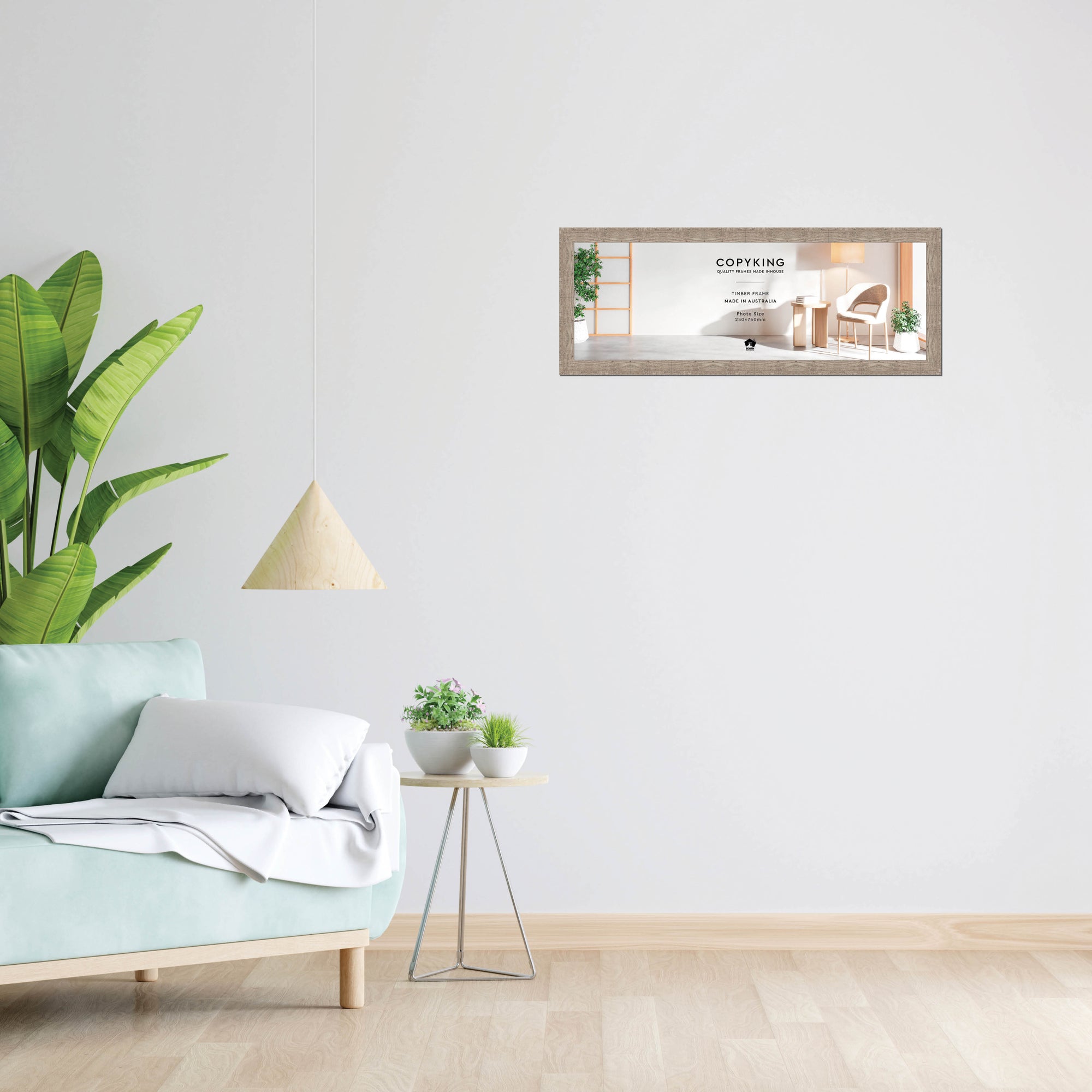 Moma Ash 32mm Wood Panoramic Photo Frame - 25cm x 75cm