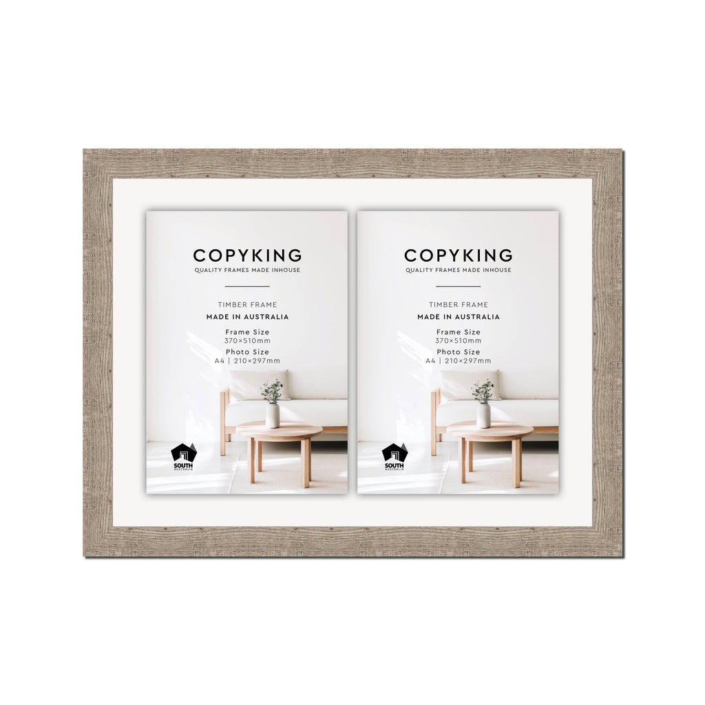 Moma Ash 32mm Wood Certificate Frame - 370mm x 510mm - 2 Certificates (A4)