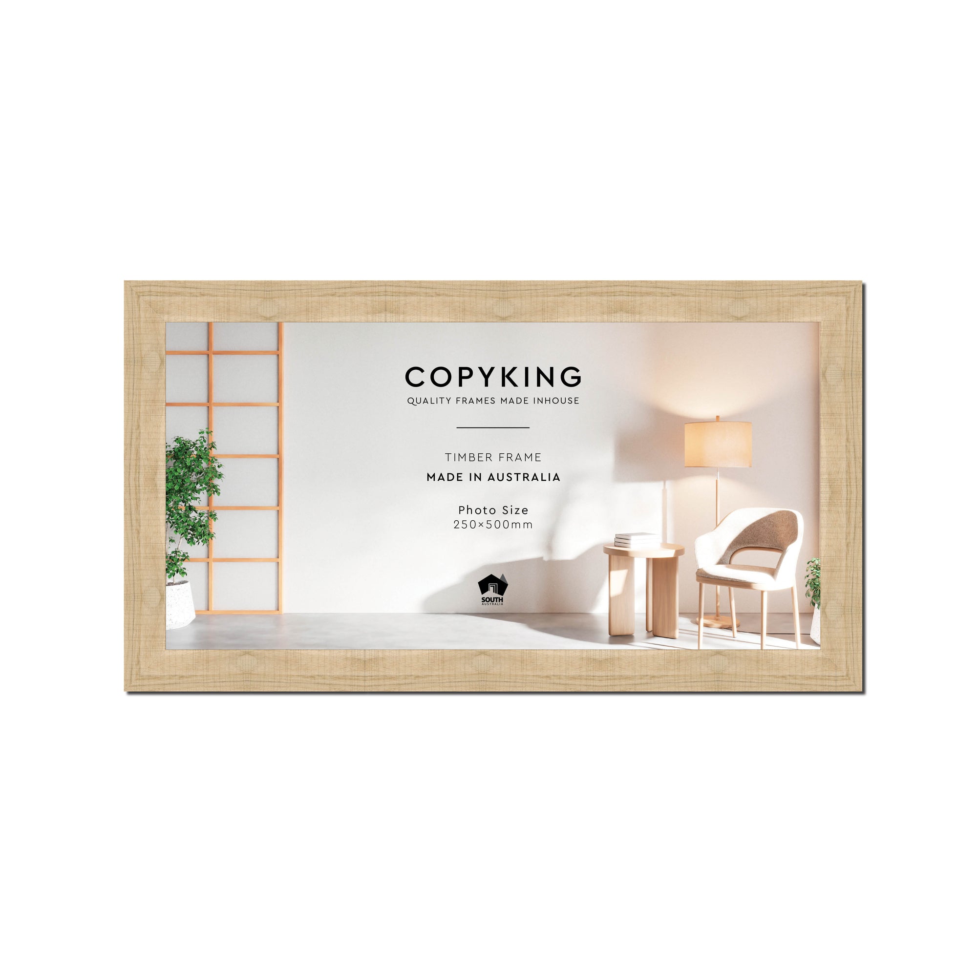 Moma Camel  32mm Wood Panoramic Photo Frame - 25cm x 50cm