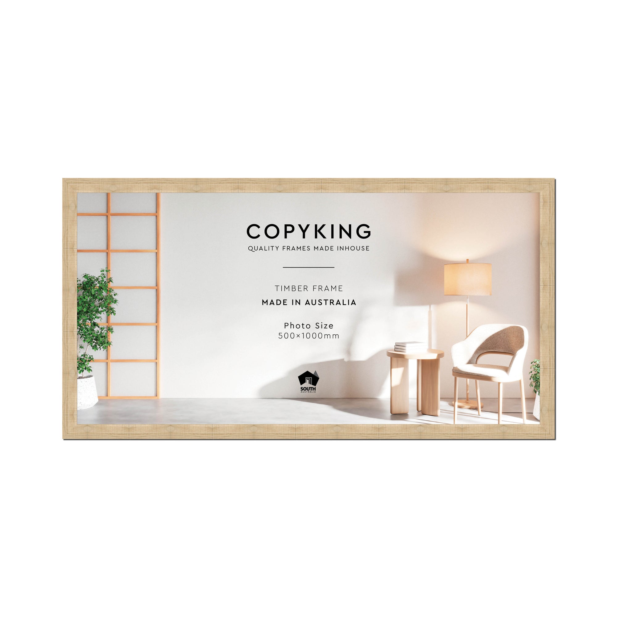 Moma Camel  32mm Wood Panoramic Photo Frame - 50cm x 100cm