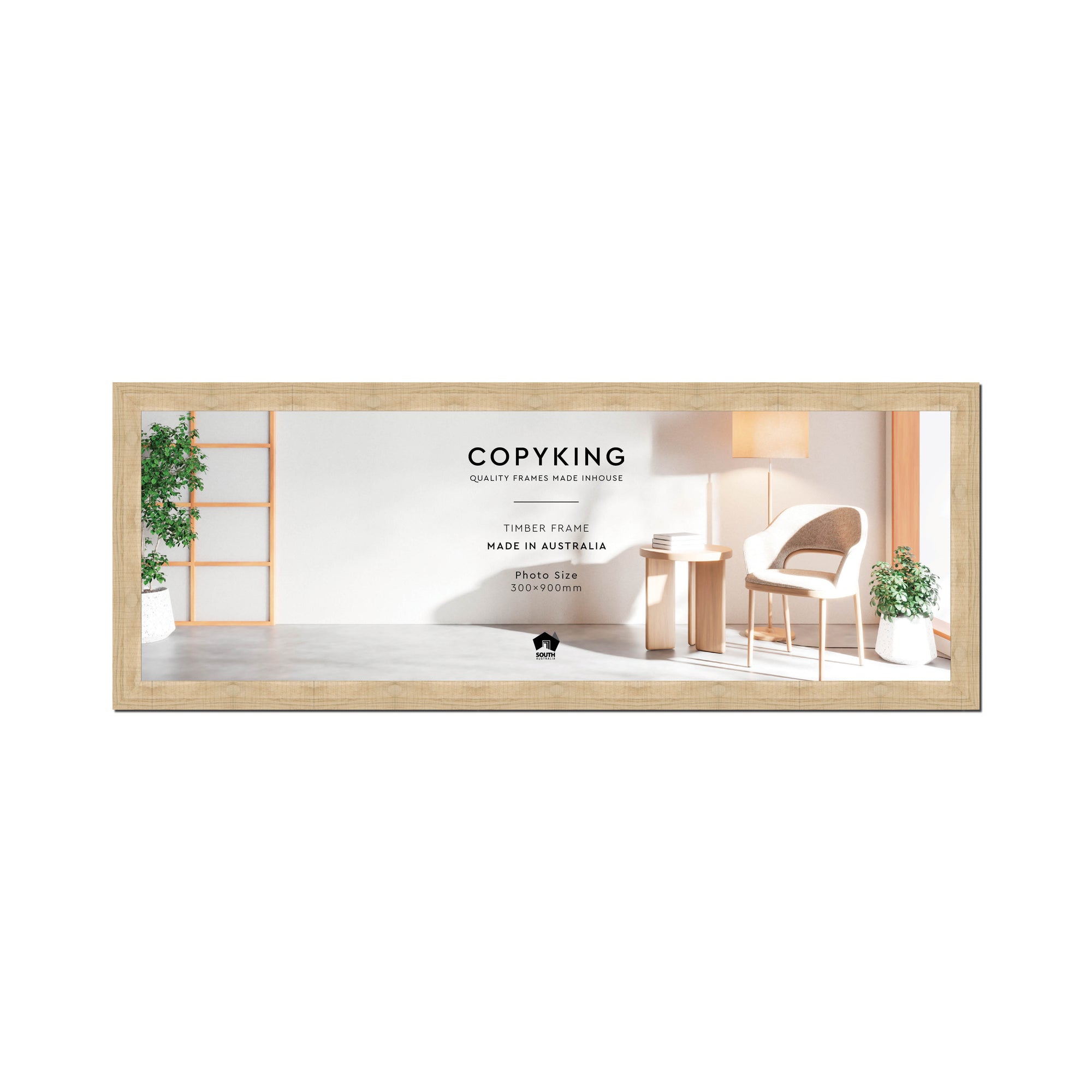 Moma Camel  32mm Wood Panoramic Photo Frame - 30cm x 90cm