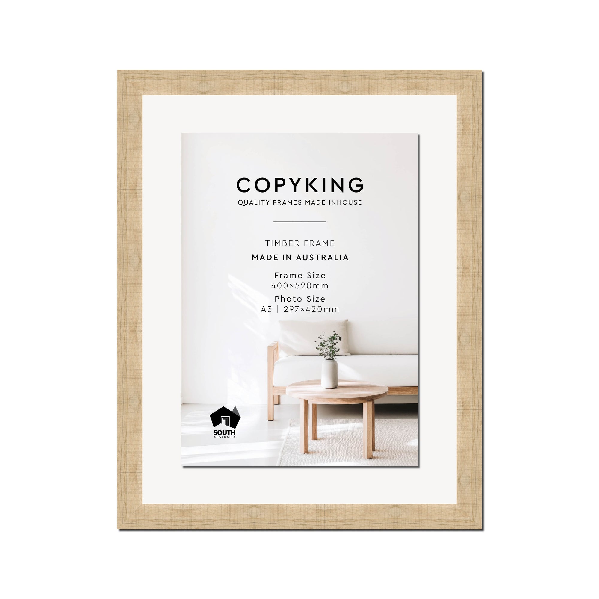 Moma Camel  32mm Wood Certificate Frame - 400mm x 520mm - 1 Certificates (A3)