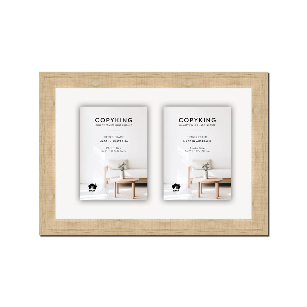 Moma Camel  32mm Wood Collage Photo Frame - 10" x 15" - 2 Photos (5" x 7")