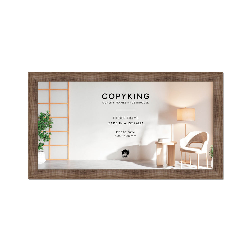 Moma Chocolate  32mm Wood Panoramic Photo Frame - 30cm x 60cm