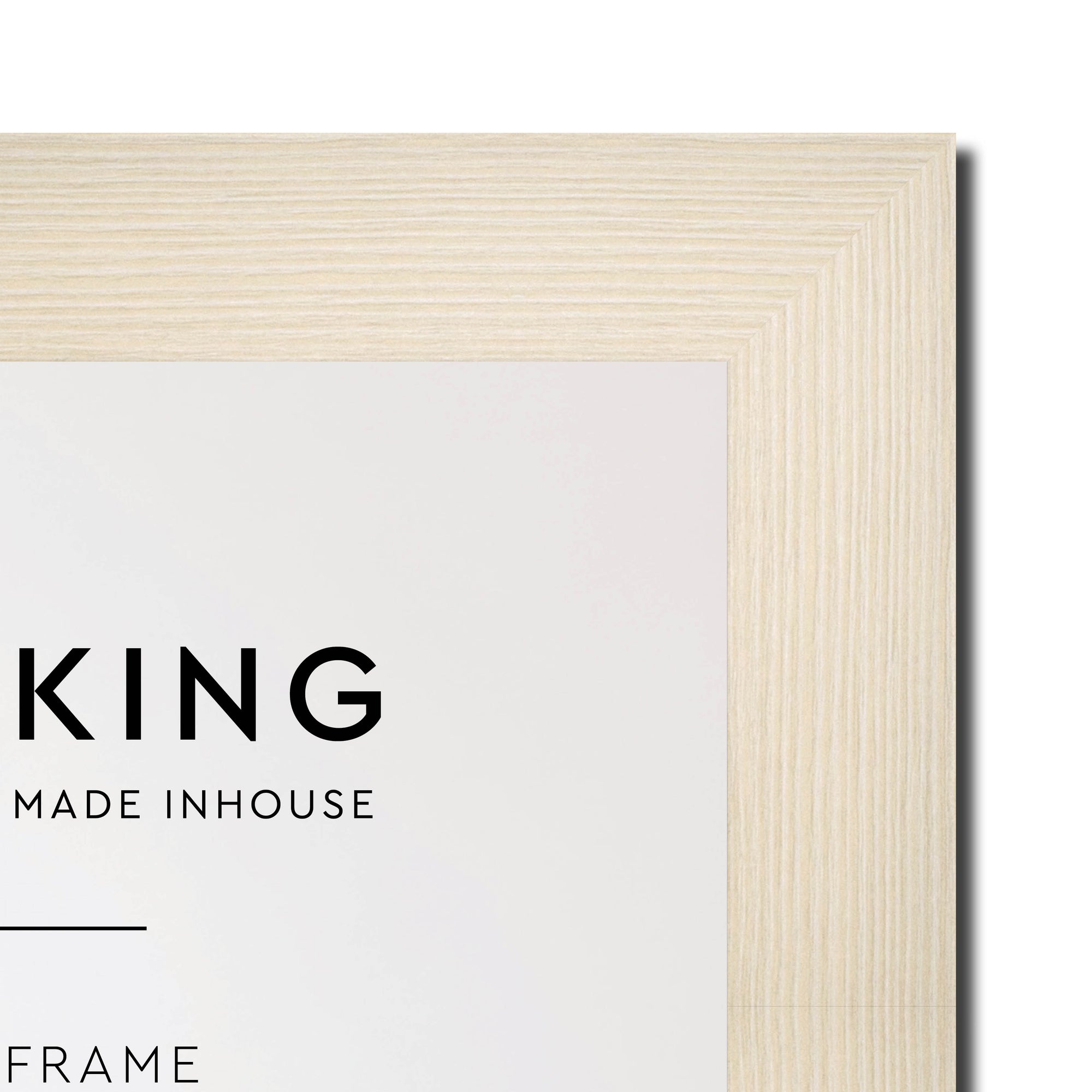 Moma Ivory  32mm Wood Collage Photo Frame - 10" x 20" - 3 Photos (5" x 7")