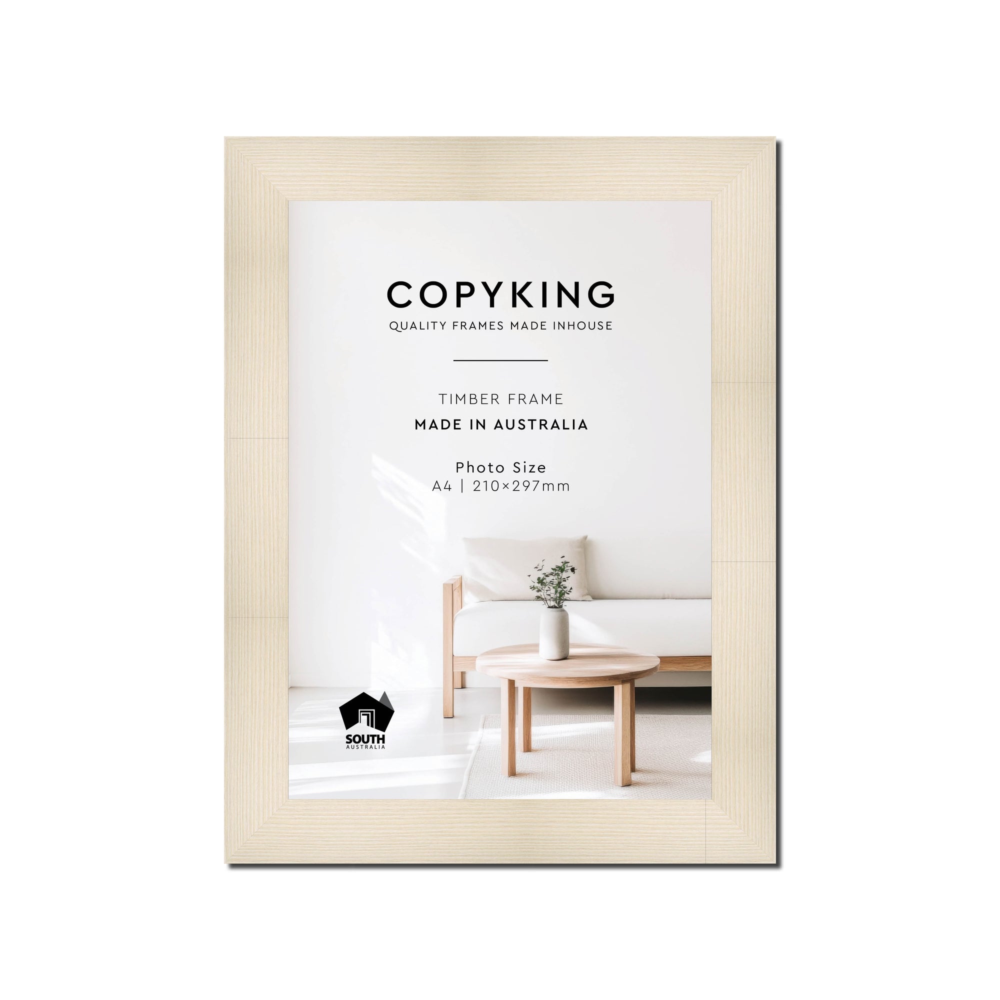 Moma Ivory  32mm Wood Poster Frame - A4 (210mm x 297mm)