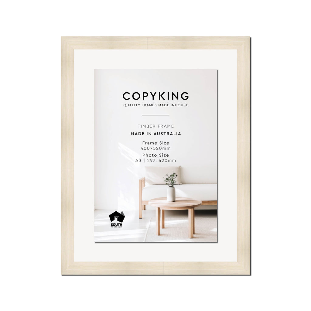 Moma Ivory  32mm Wood Certificate Frame - 400mm x 520mm - 1 Certificates (A3)