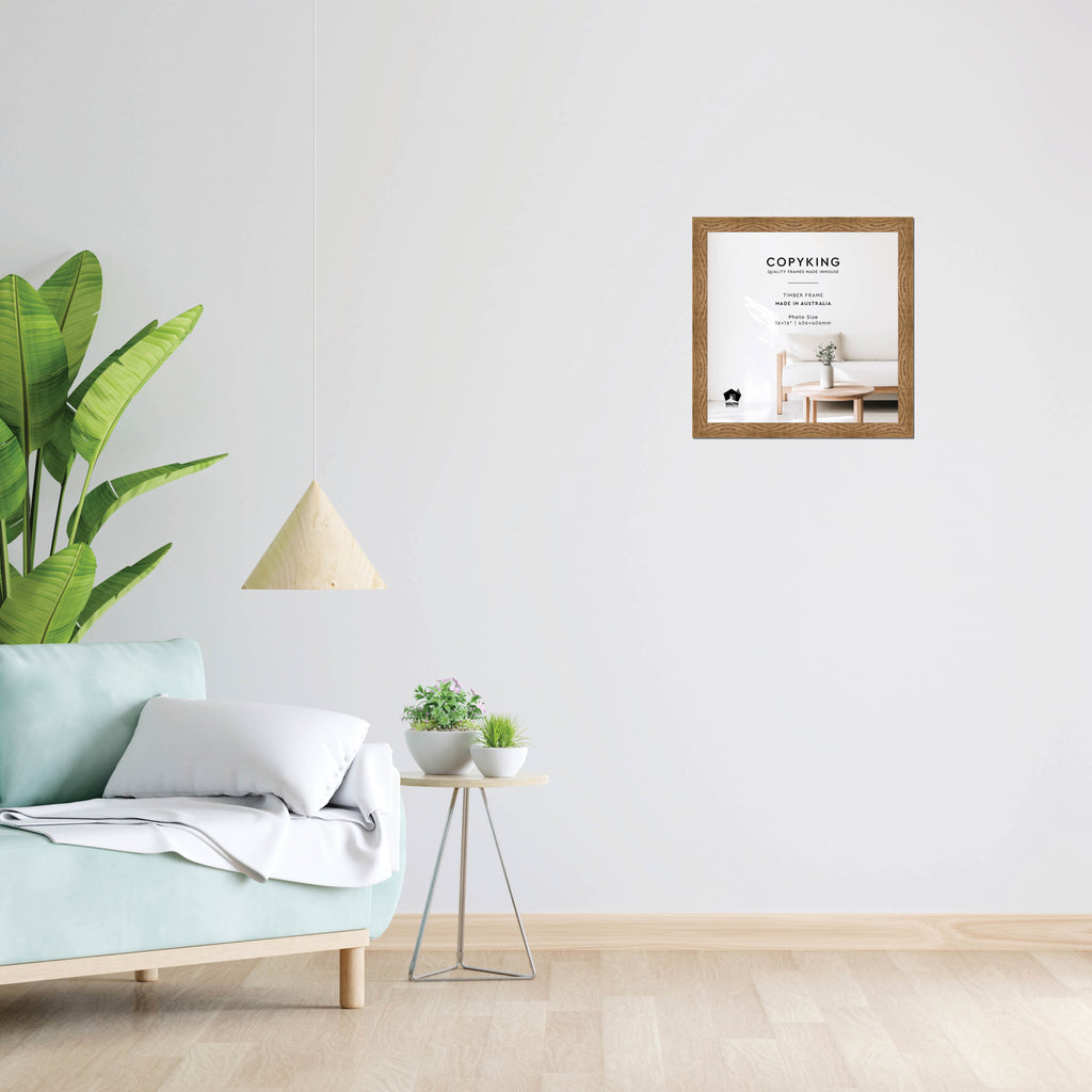 Moma Sand  32mm Wood Square Photo Frame - 16" x 16" (406mm x 406mm)