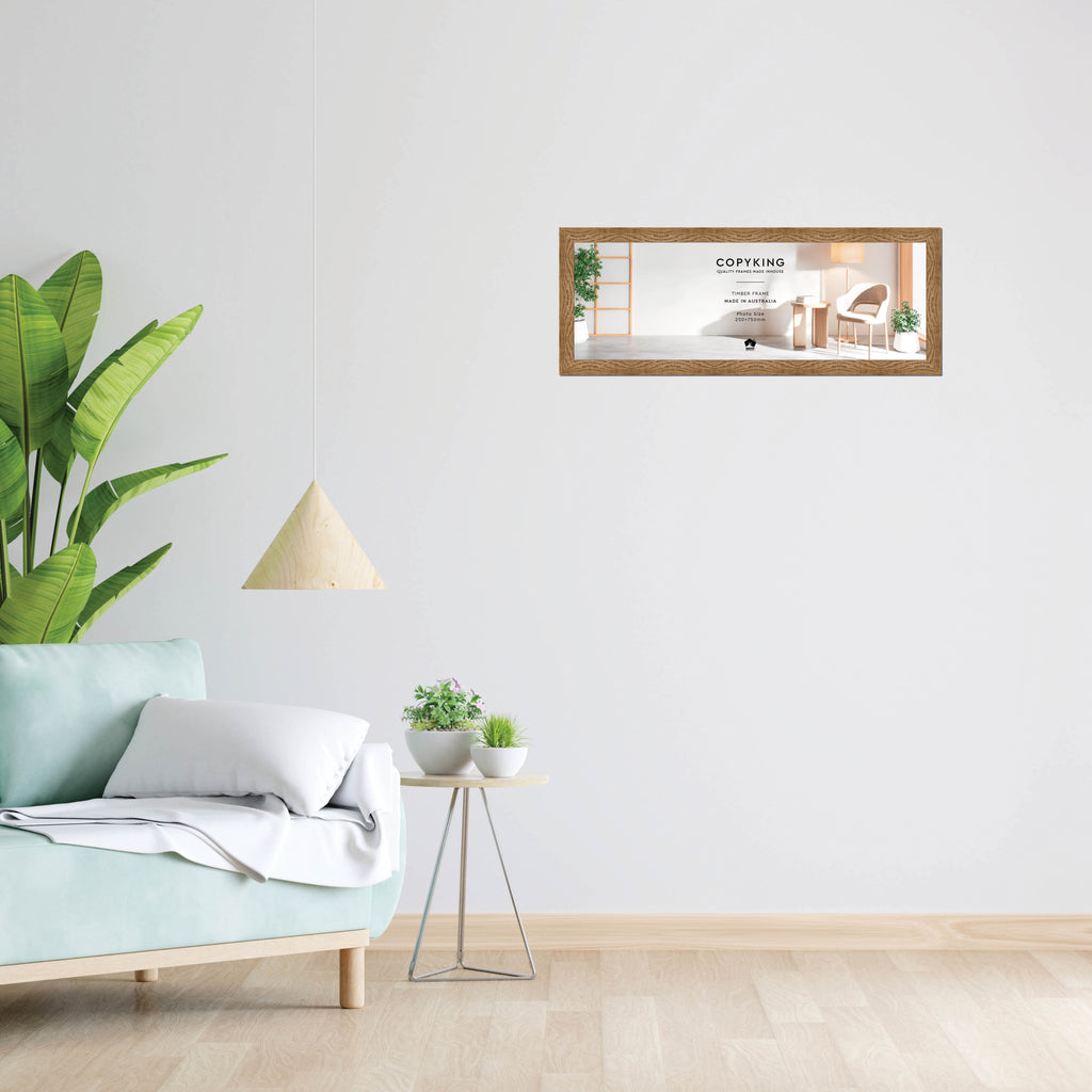 Moma Sand  32mm Wood Panoramic Photo Frame - 25cm x 75cm