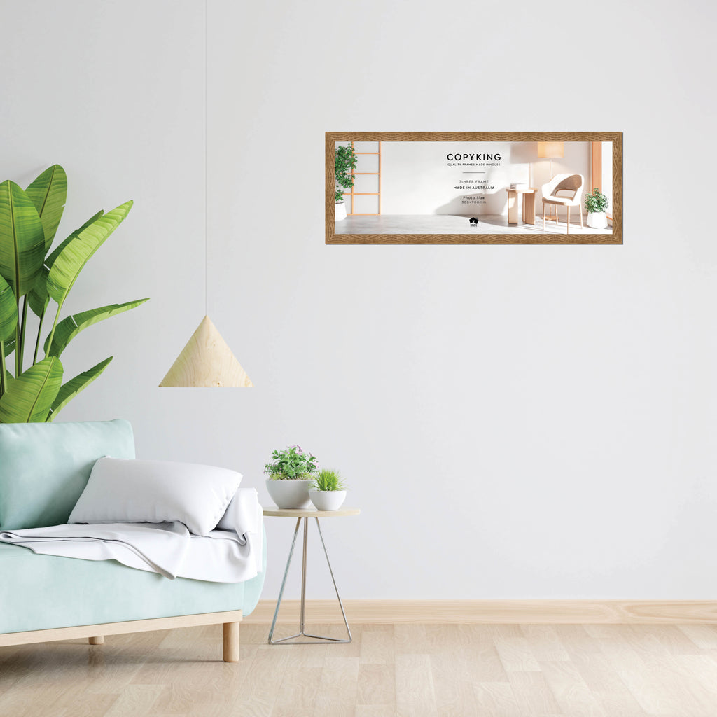 Moma Sand  32mm Wood Panoramic Photo Frame - 30cm x 90cm