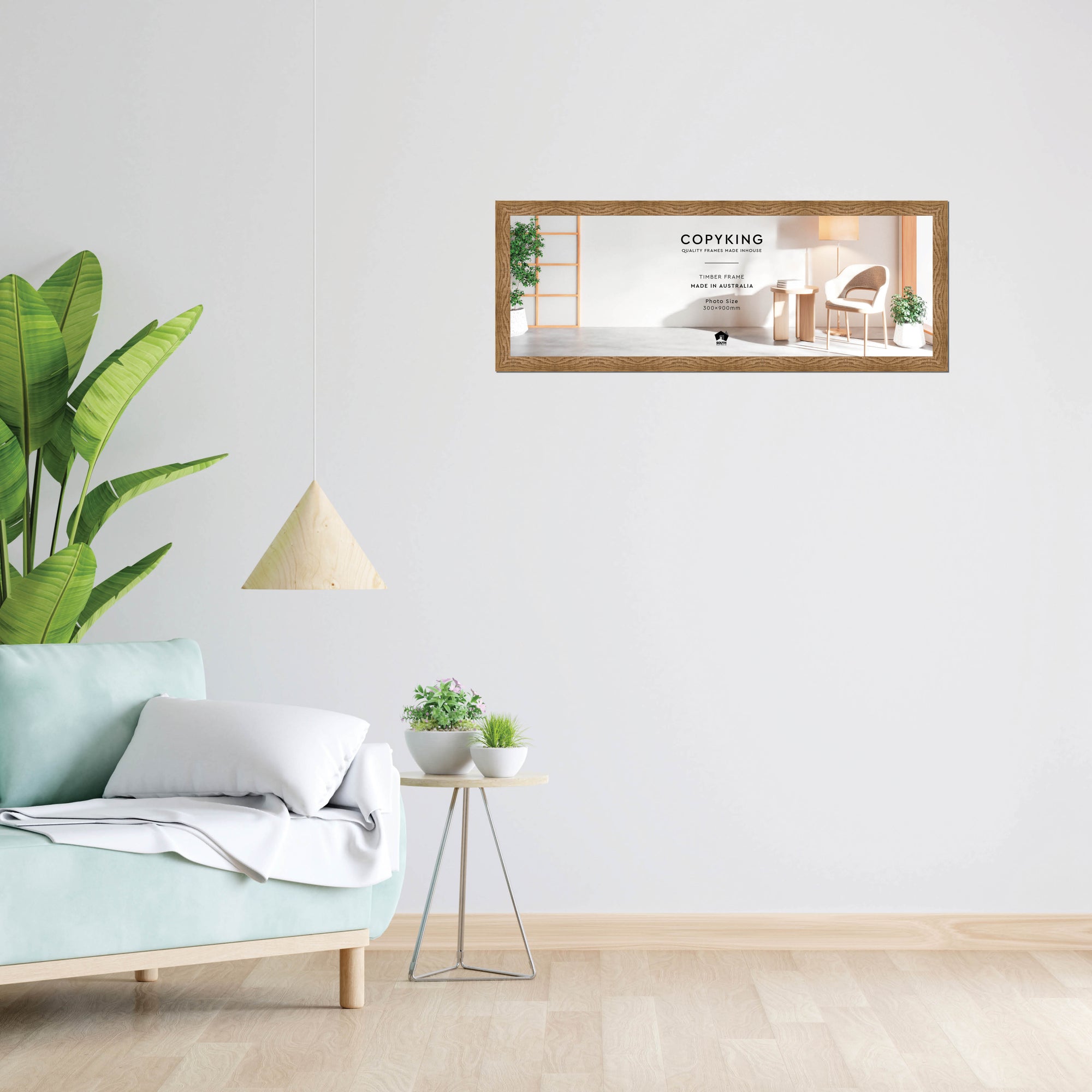 Moma Sand  32mm Wood Panoramic Photo Frame - 30cm x 90cm