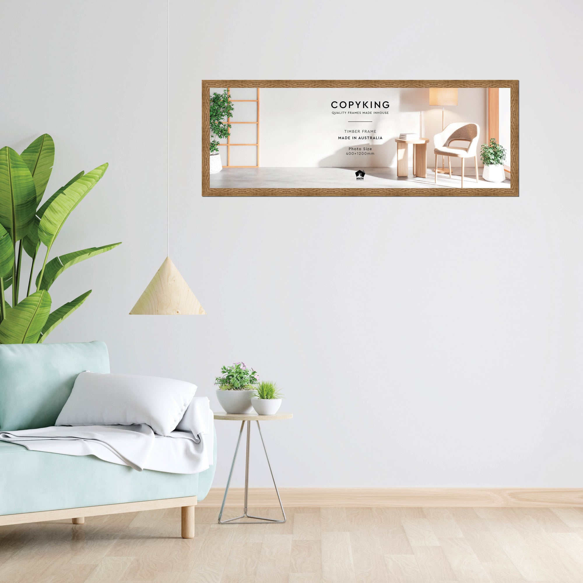 Moma Sand  32mm Wood Panoramic Photo Frame - 40cm x 120cm