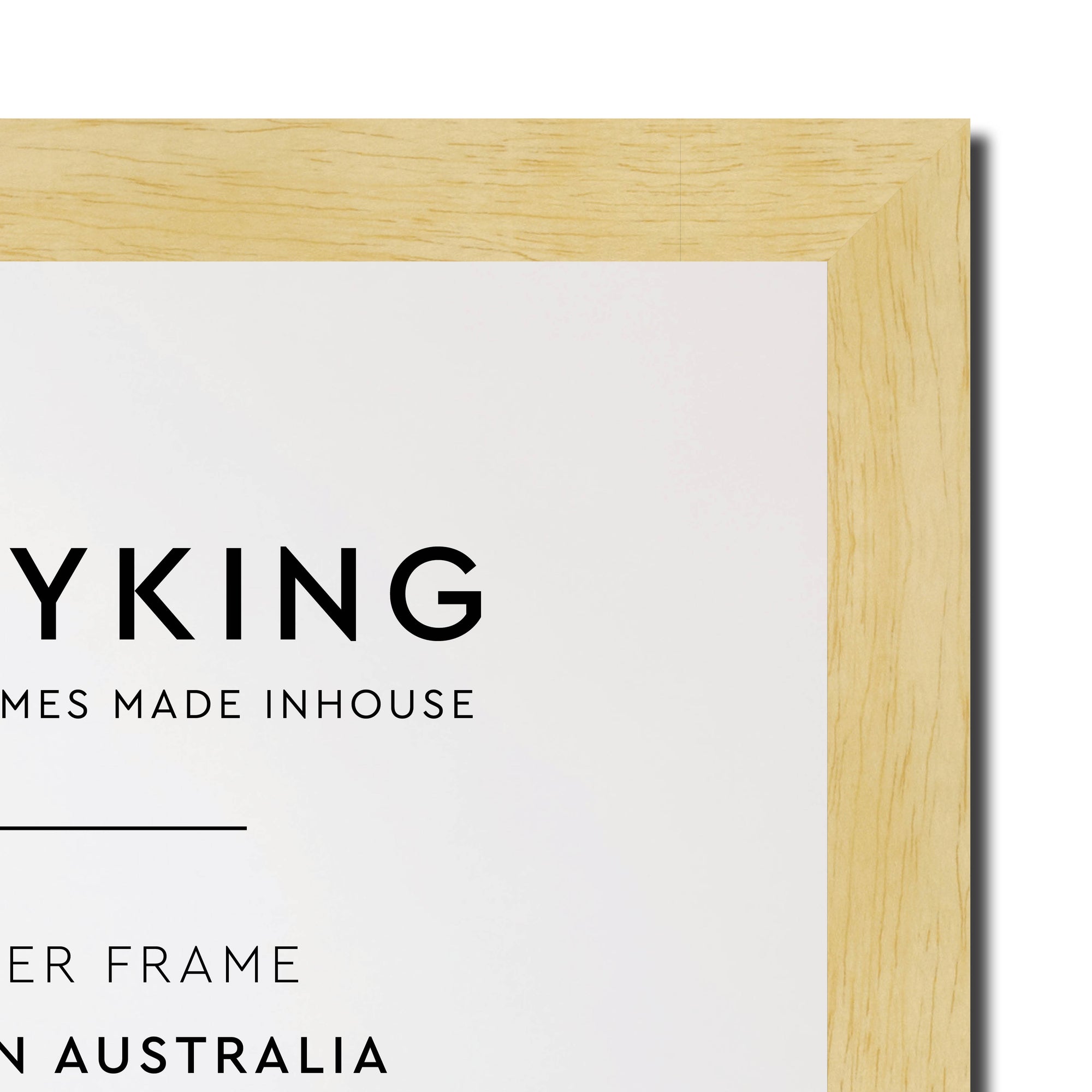 Prime Natural 20mm Wood Poster Frame - A4 (210mm x 297mm)