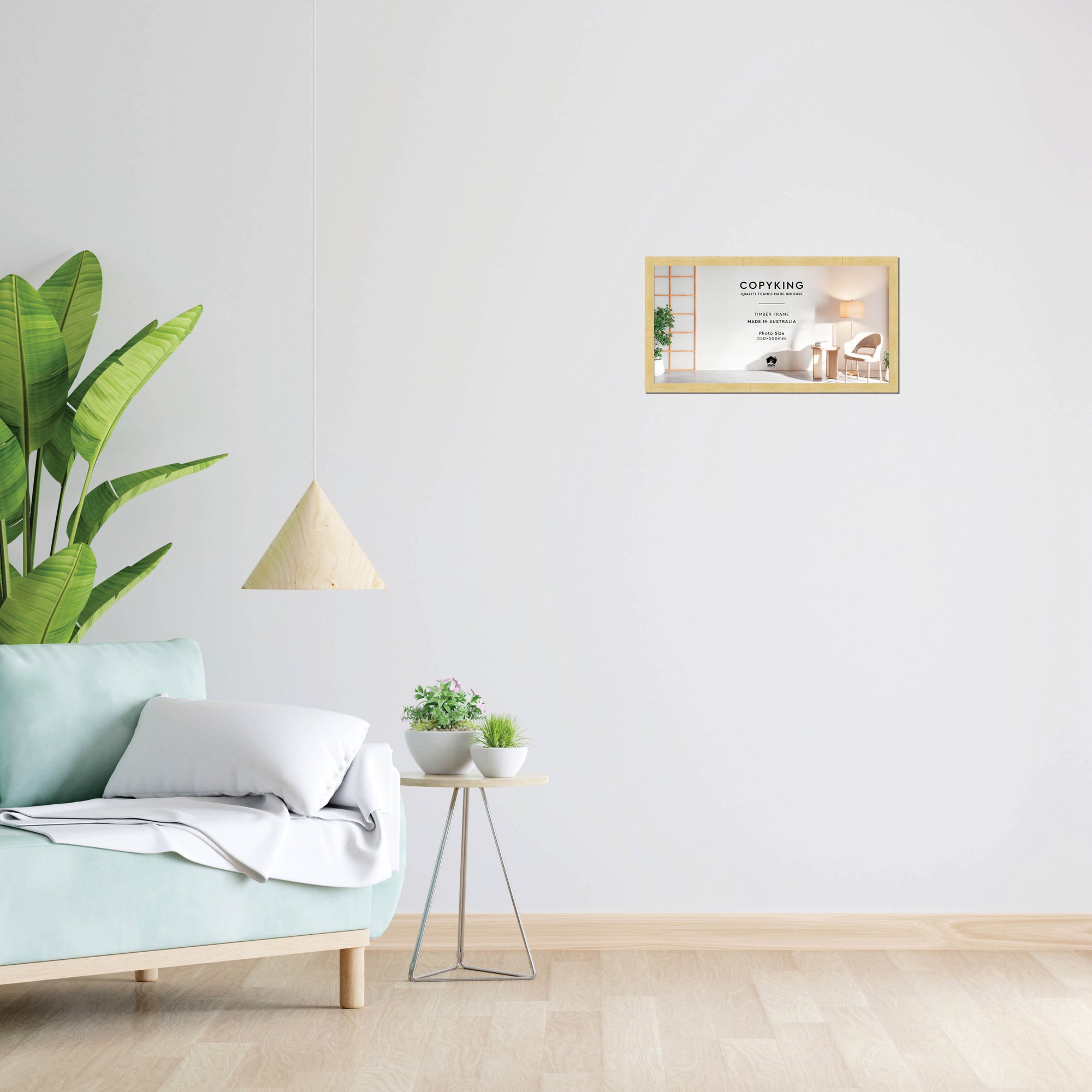 Prime Natural 20mm Wood Panoramic Photo Frame - 25cm x 50cm
