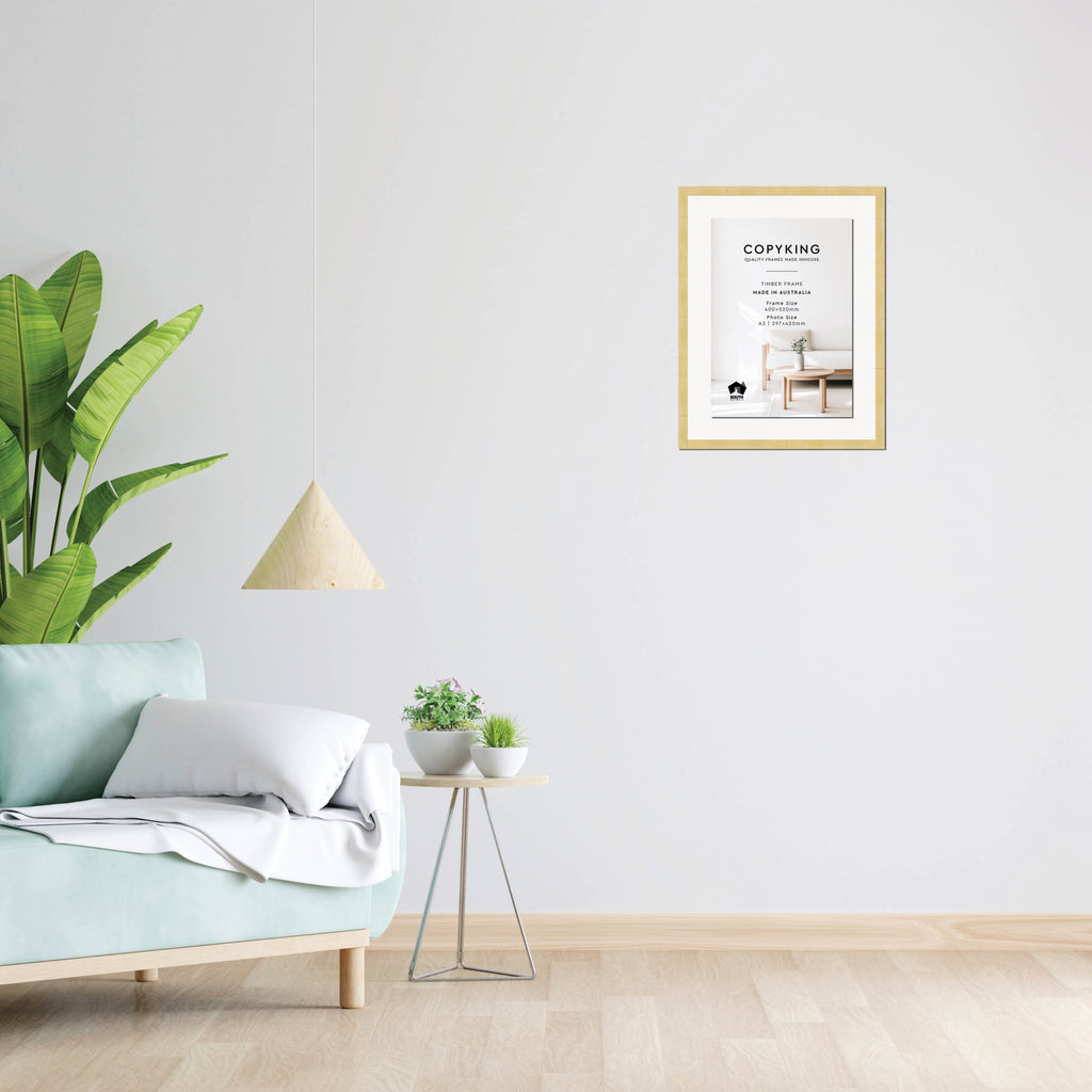 Natural 20mm Wood Certificate Frame - 400mm x 520mm - 1 Certificates (A3)
