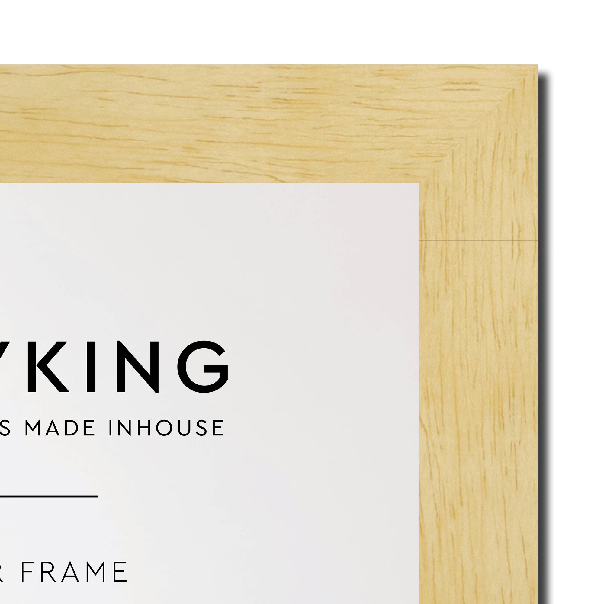 Natural 30mm Wood Photo Frame - 30" x 40" (762mm x 1016mm)