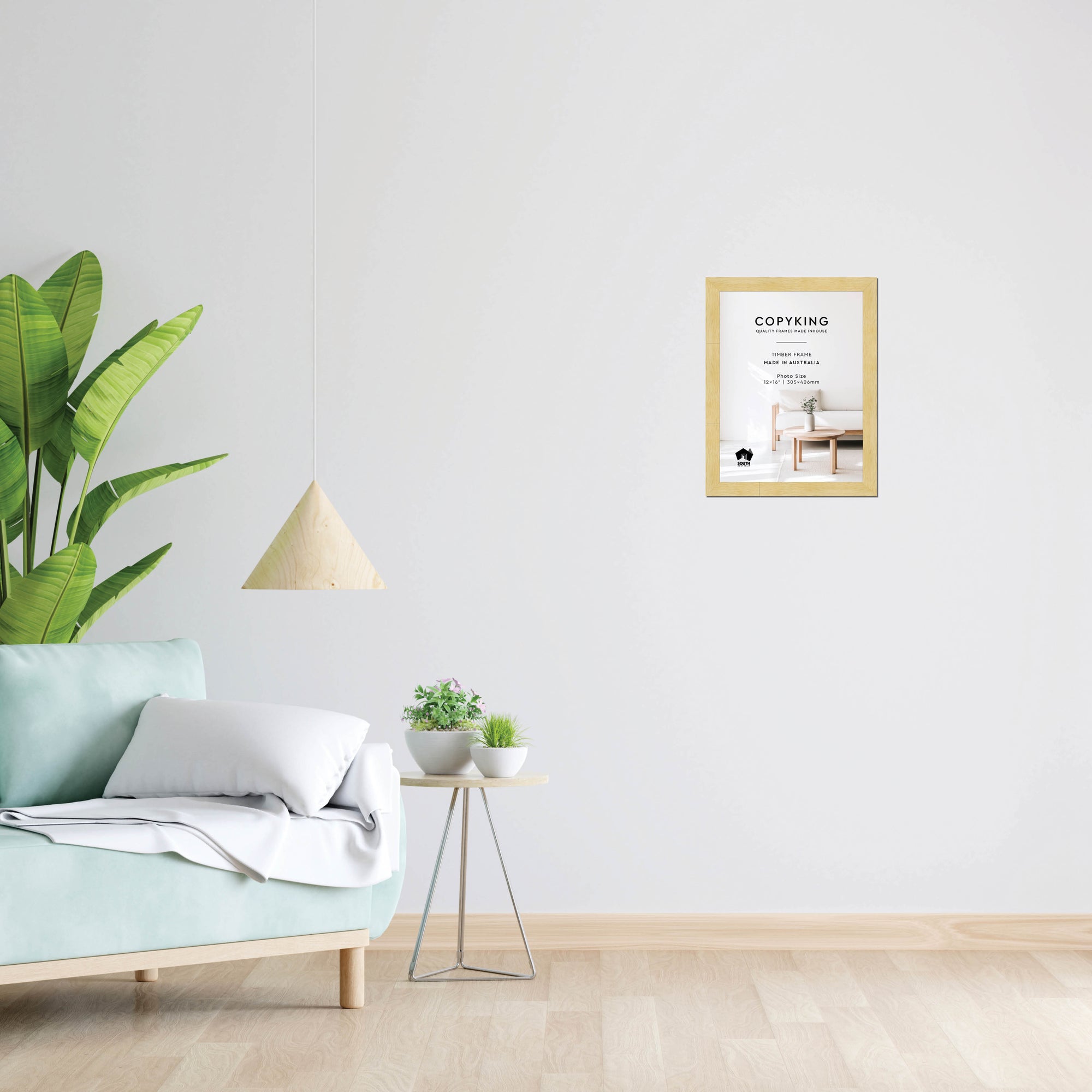 Natural 30mm Wood Photo Frame - 12" x 16" (305mm x 406mm)