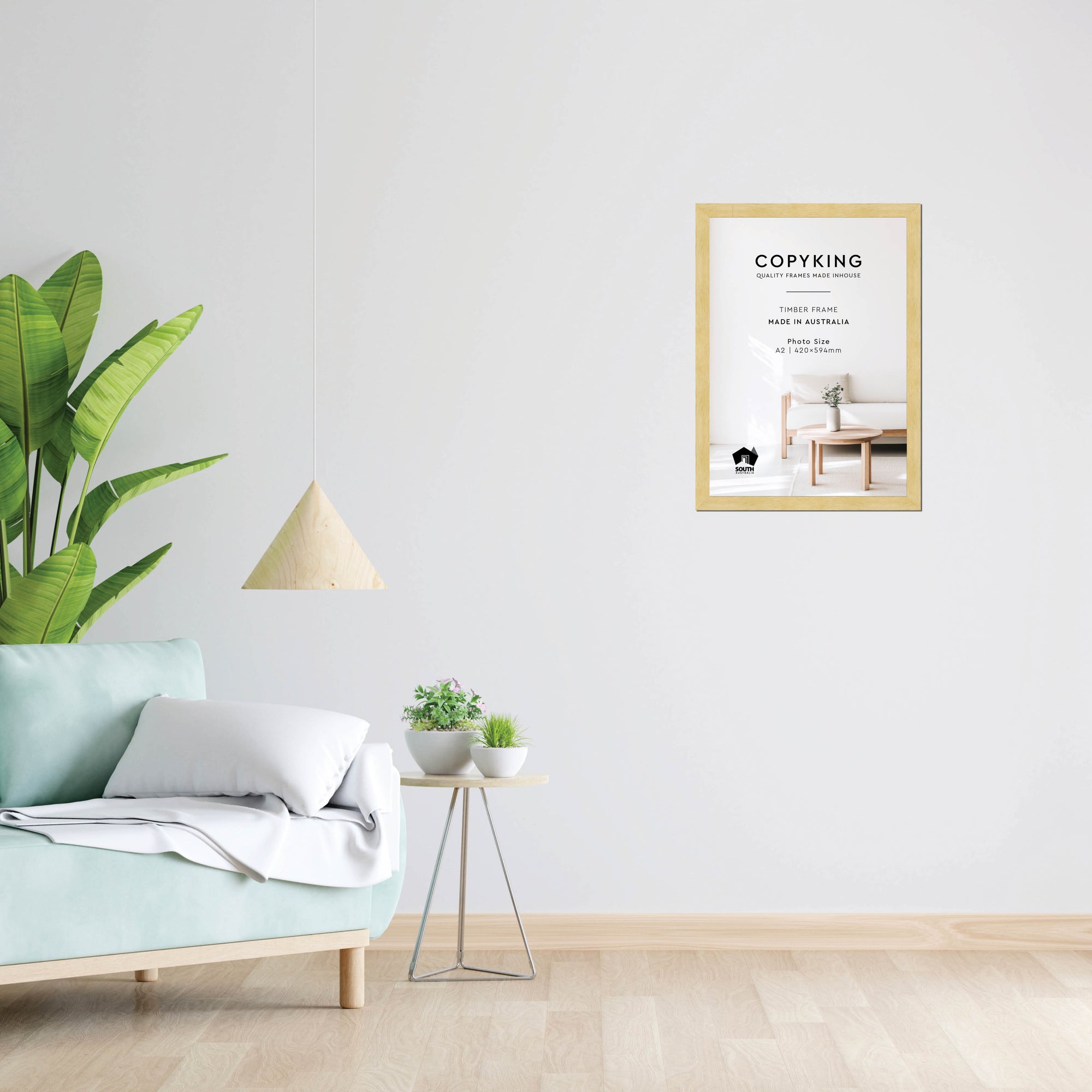 Natural 30mm Wood Poster Frame - A2 (420mm x 594mm)