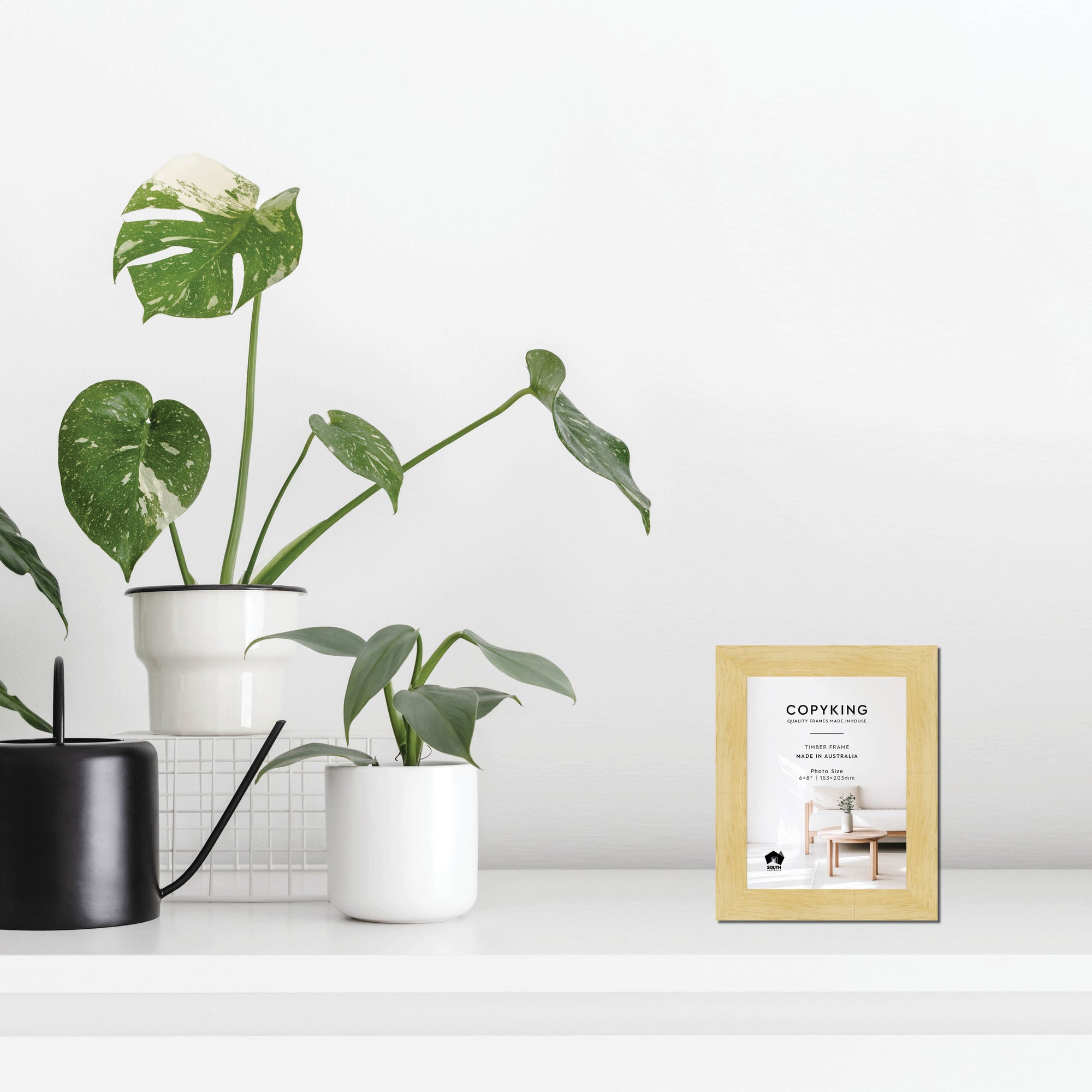 Natural 30mm Wood Photo Frame - 6" x 8" (153mm x 203mm)