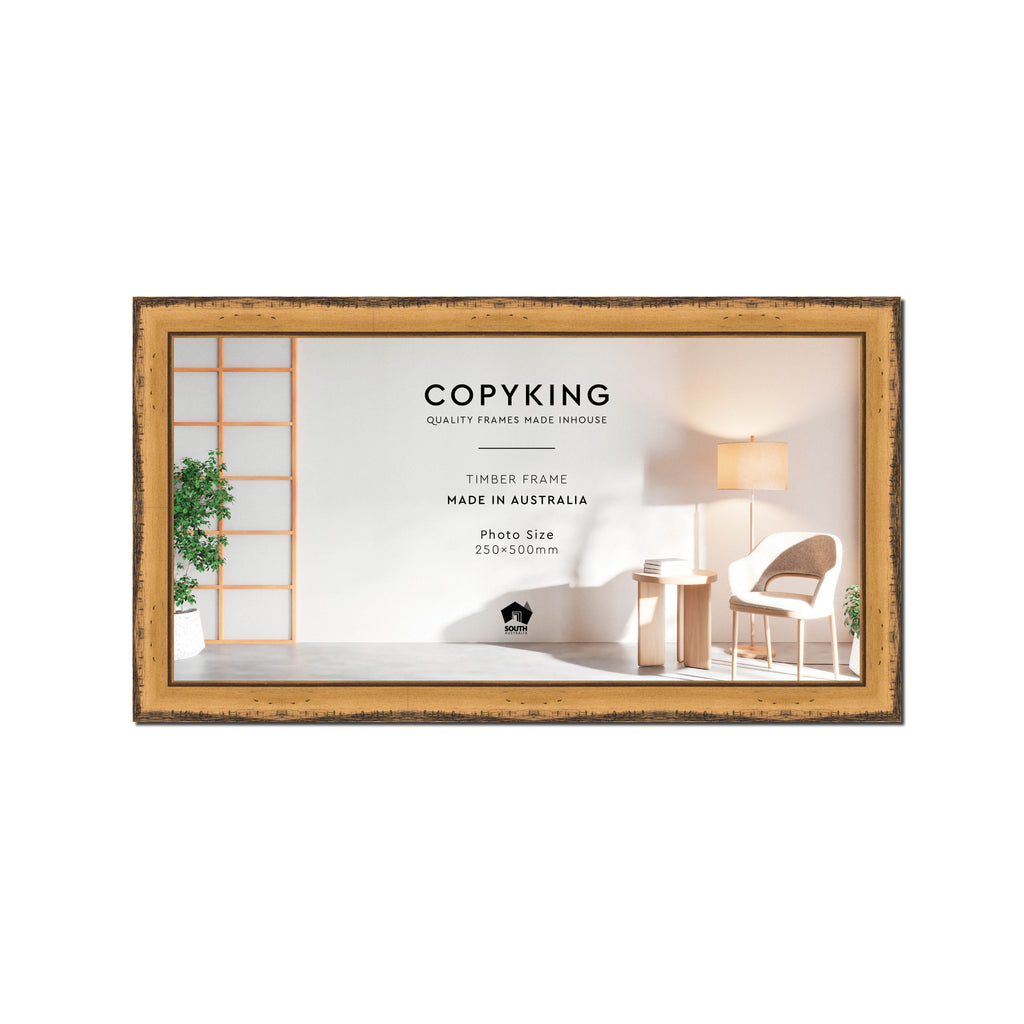 Pioneer Light Brown 30mm Wood Panoramic Photo Frame - 25cm x 50cm