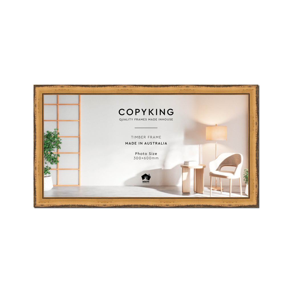 Pioneer Light Brown 30mm Wood Panoramic Photo Frame - 30cm x 60cm