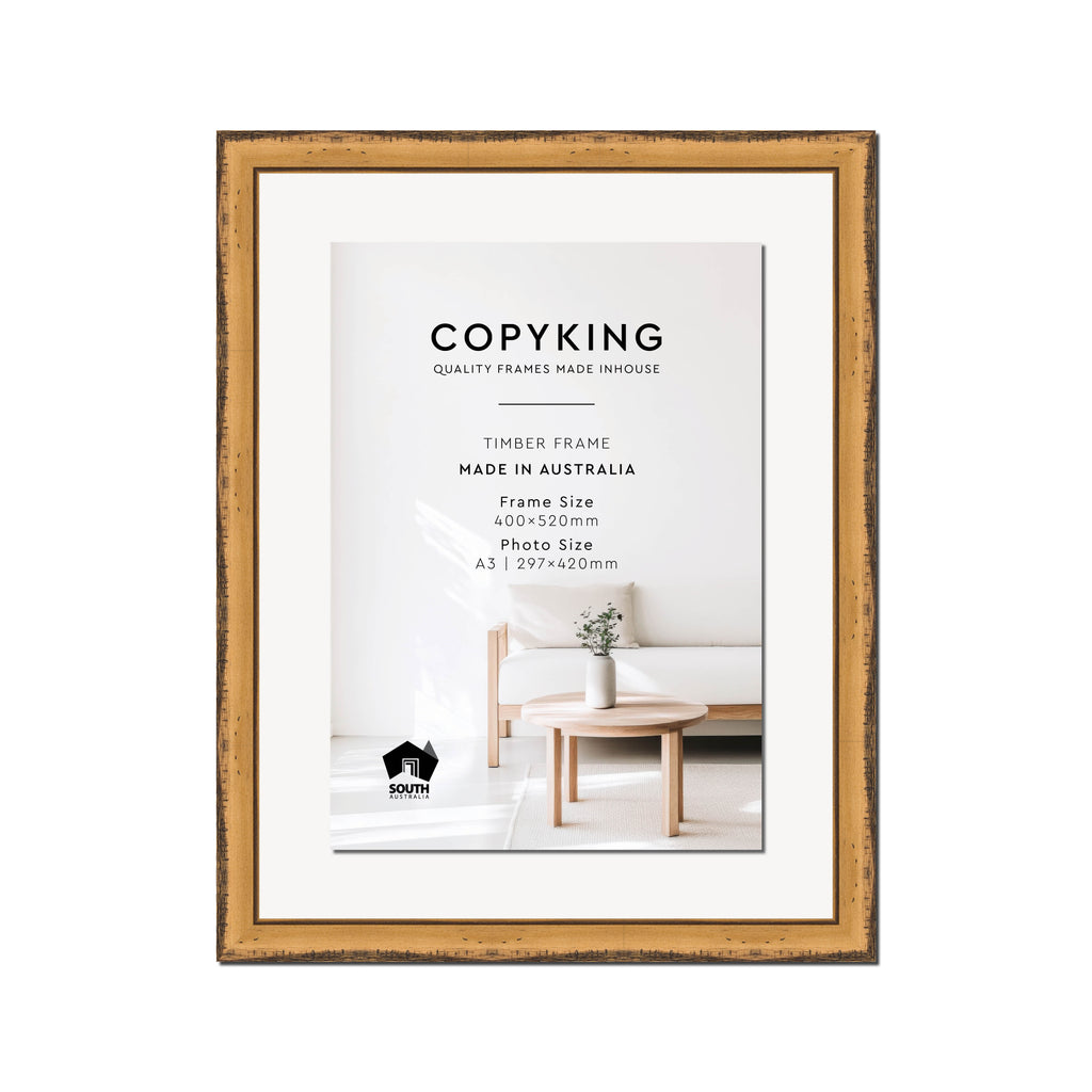 Pioneer Light Brown 30mm Wood Certificate Frame - 400mm x 520mm - 1 Certificates (A3)